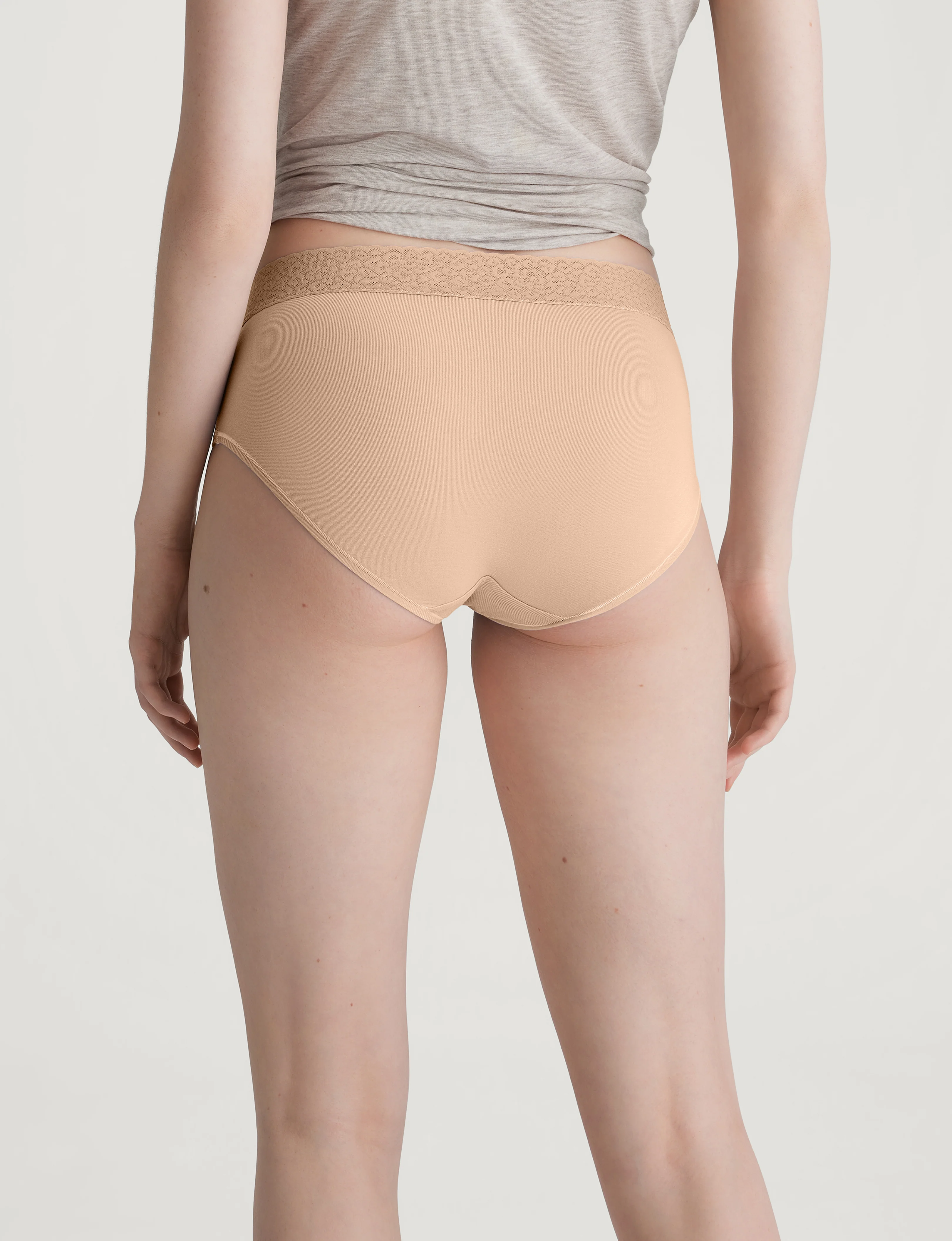 Women's Second Skin High Rise Brief, Lace Waist - Image 25