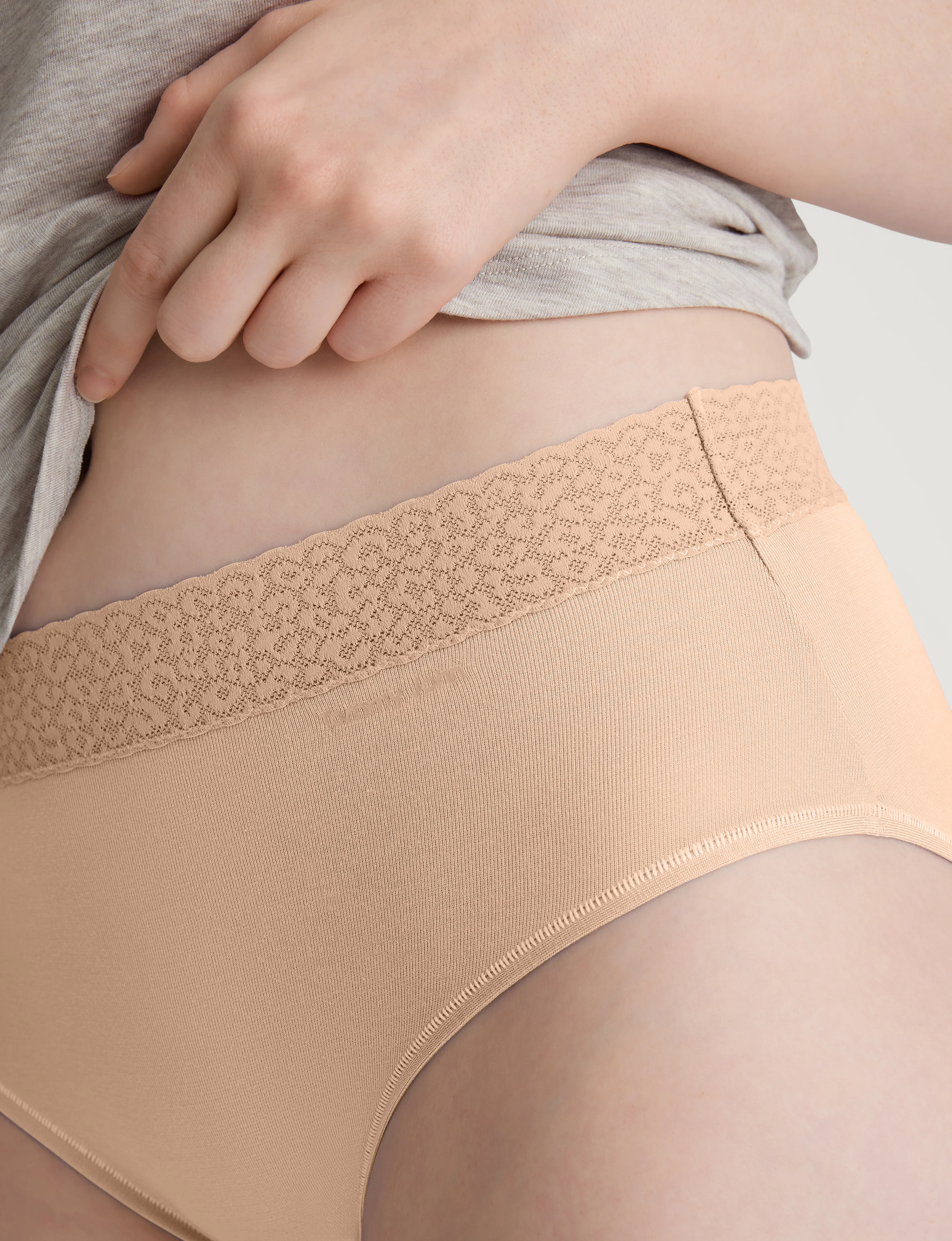 Women's Second Skin High Rise Brief, Lace Waist - Image 26
