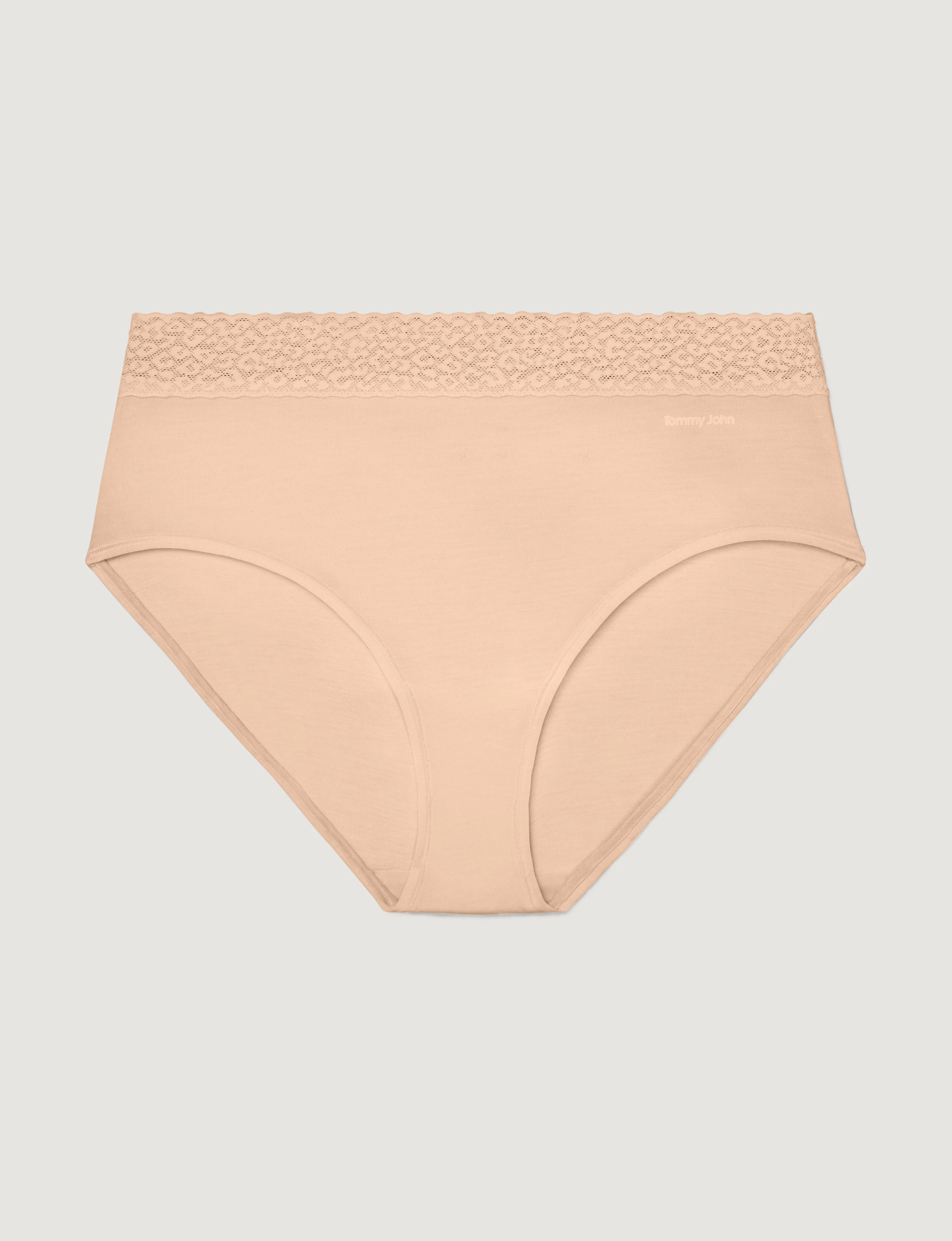 Women's Second Skin High Rise Brief, Lace Waist - Image 28