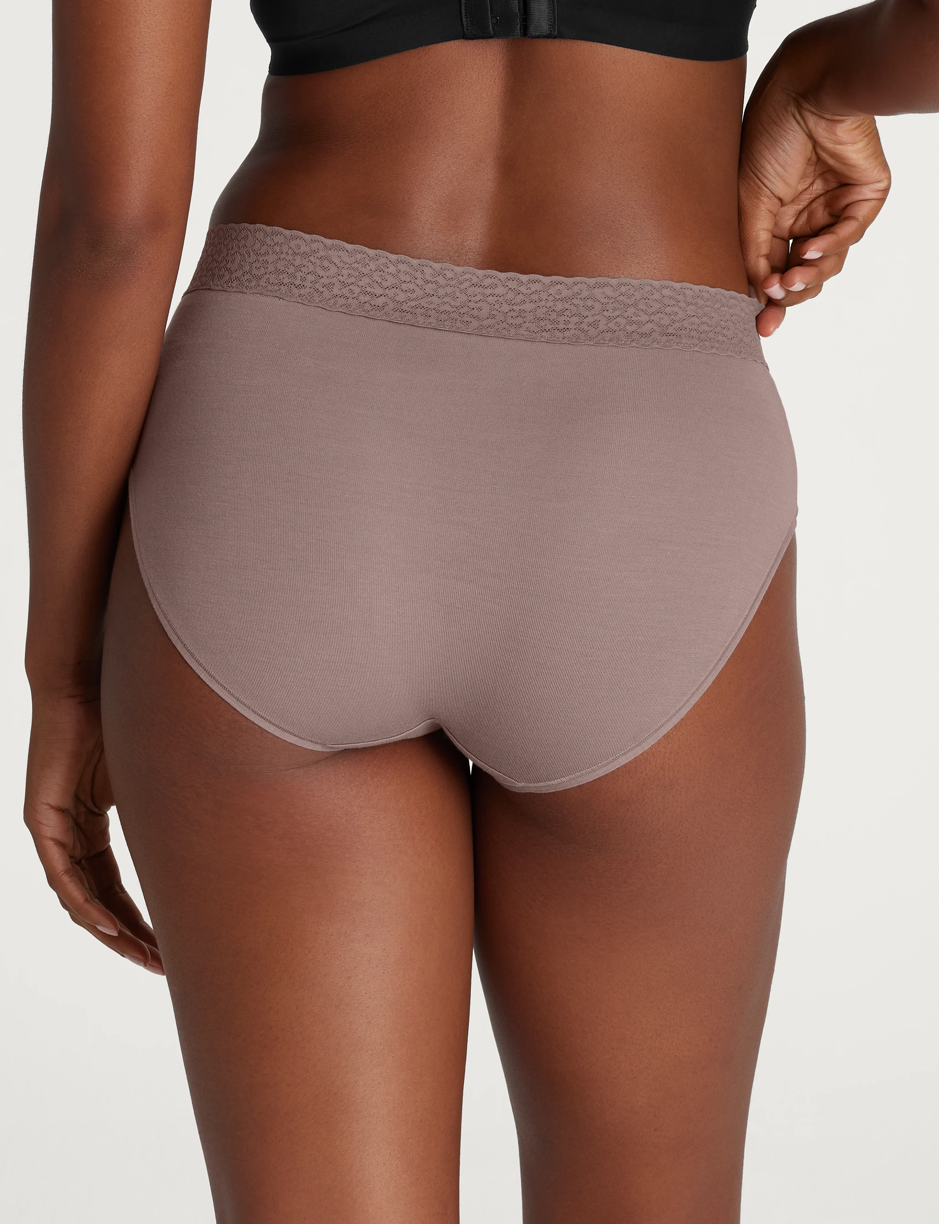 Women's Second Skin High-Rise Brief, Lace Waist (3-Pack) - Image 11