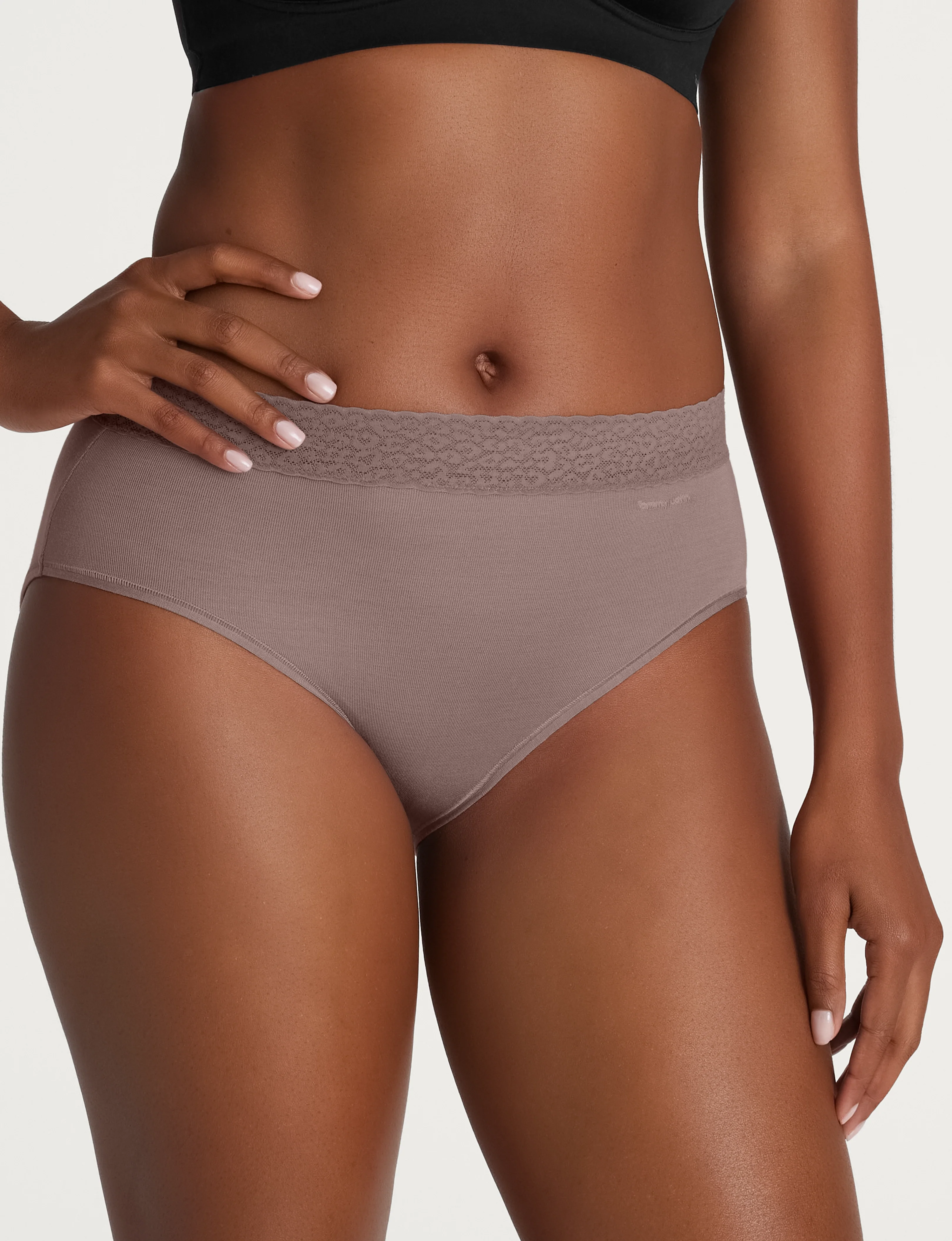 Women's Second Skin High Rise Brief, Lace Waist - Image 30