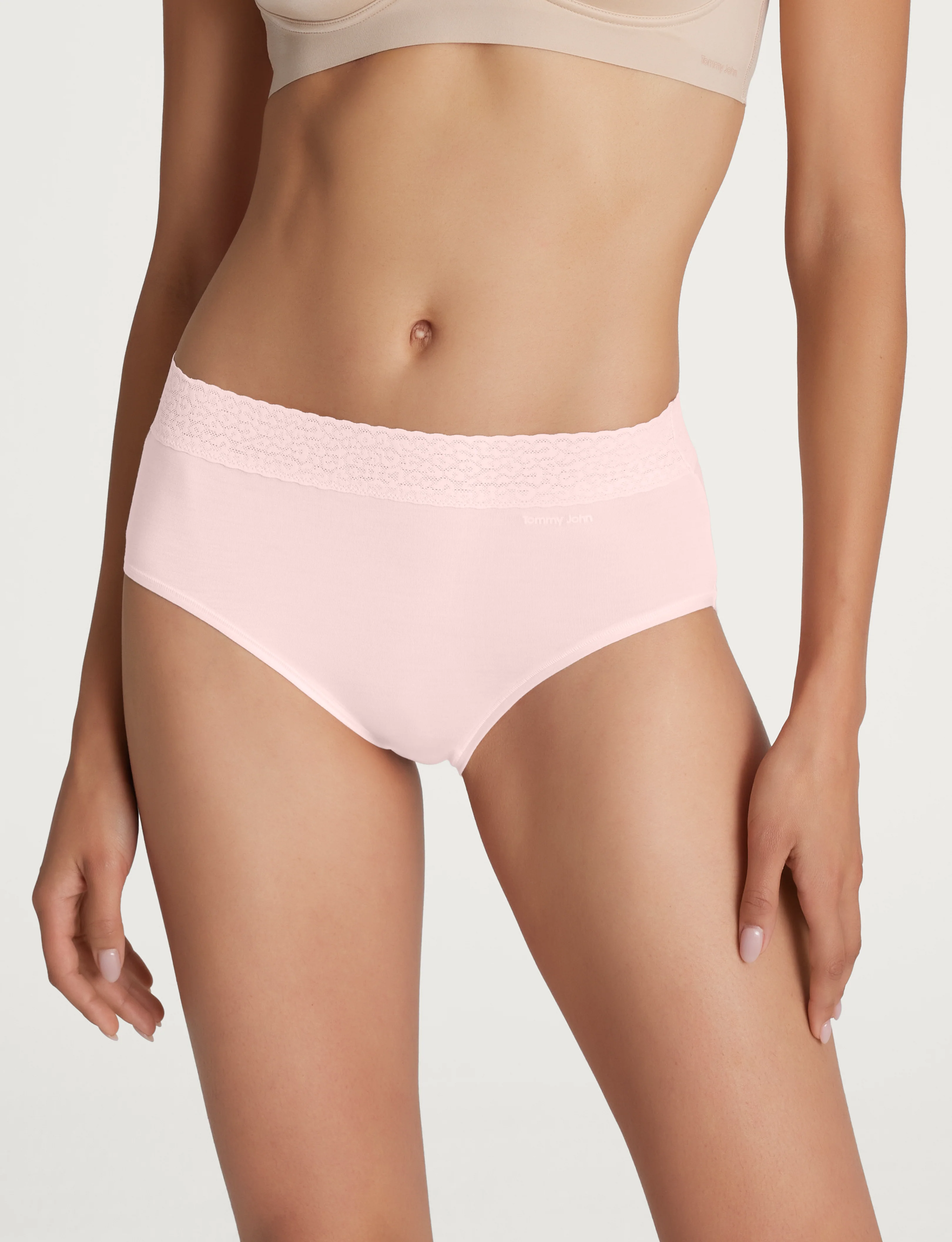 Women's Second Skin High Rise Brief, Lace Waist - Image 34