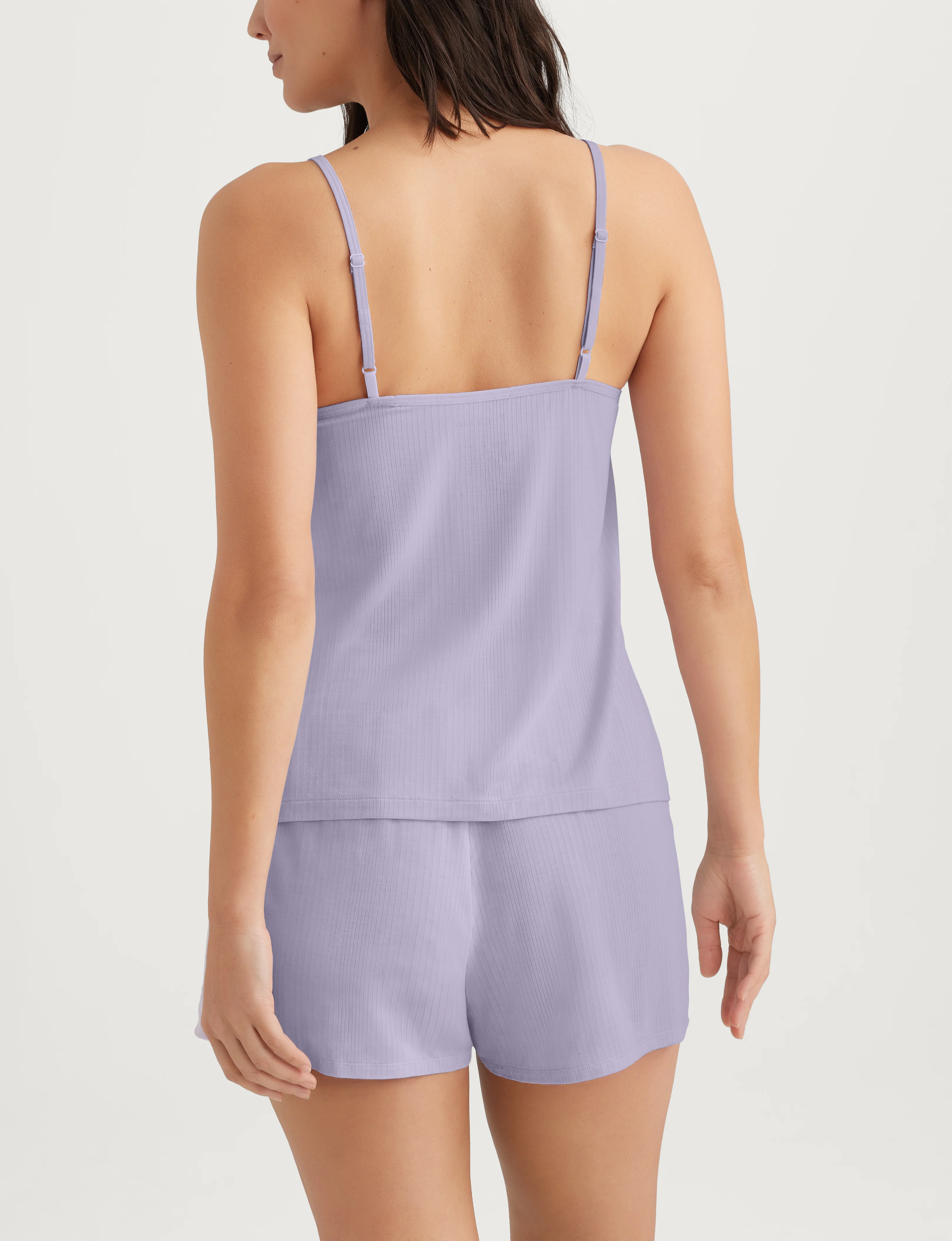 Women's Second Skin Luxe Rib Cami & Short Set - Image 9