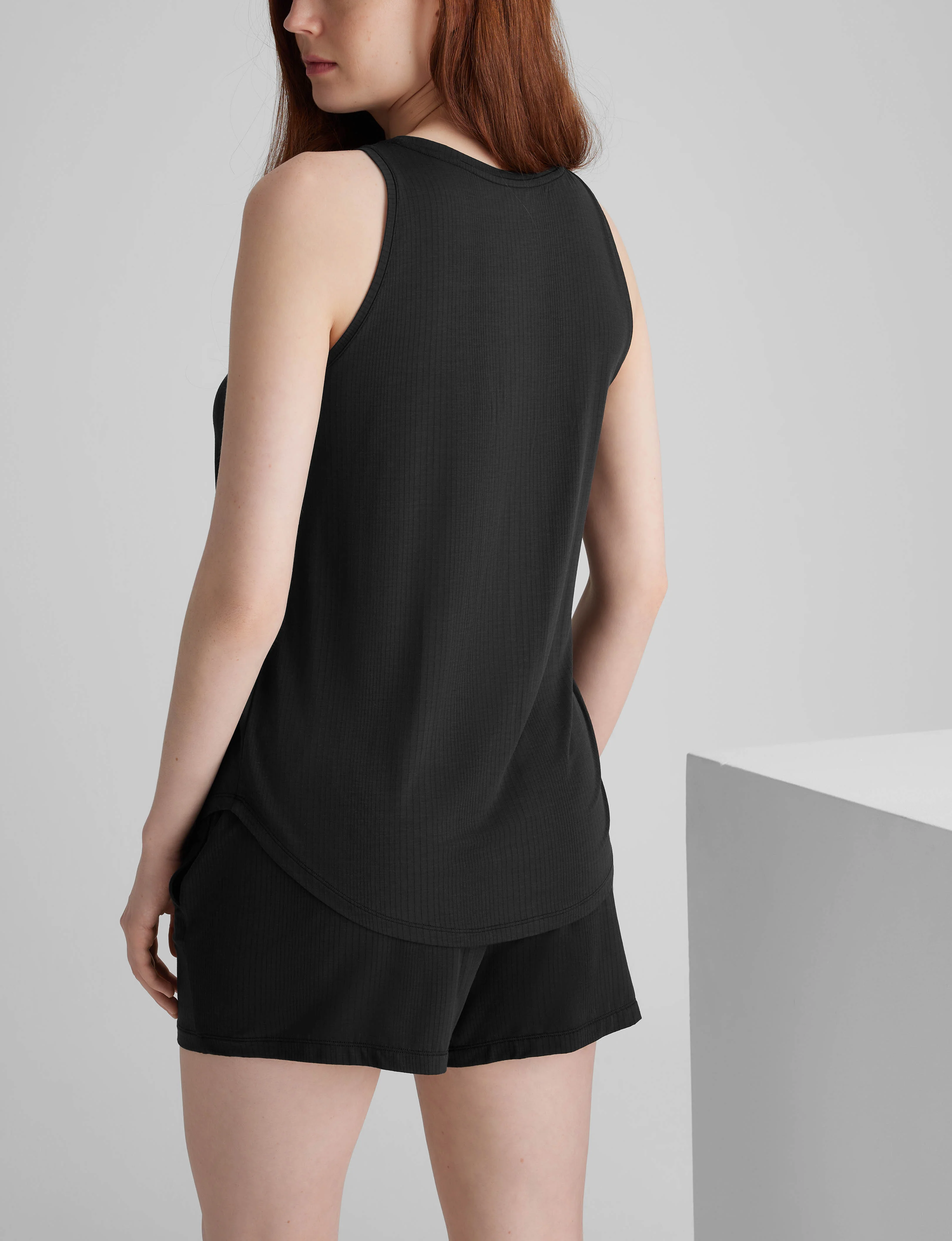 Women's Second Skin Luxe Rib Sleep Tank - Image 3