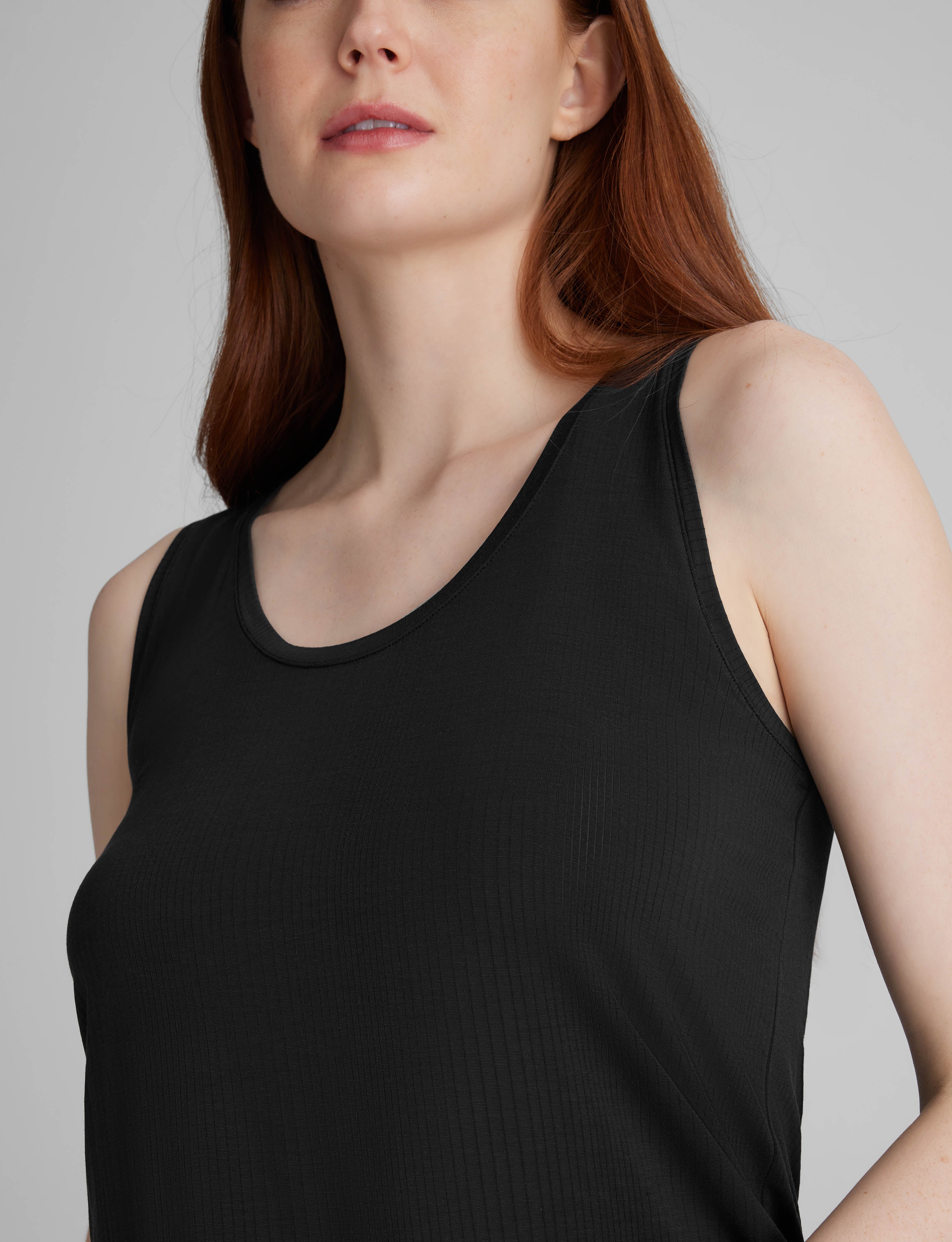 Women's Second Skin Luxe Rib Sleep Tank - Image 4