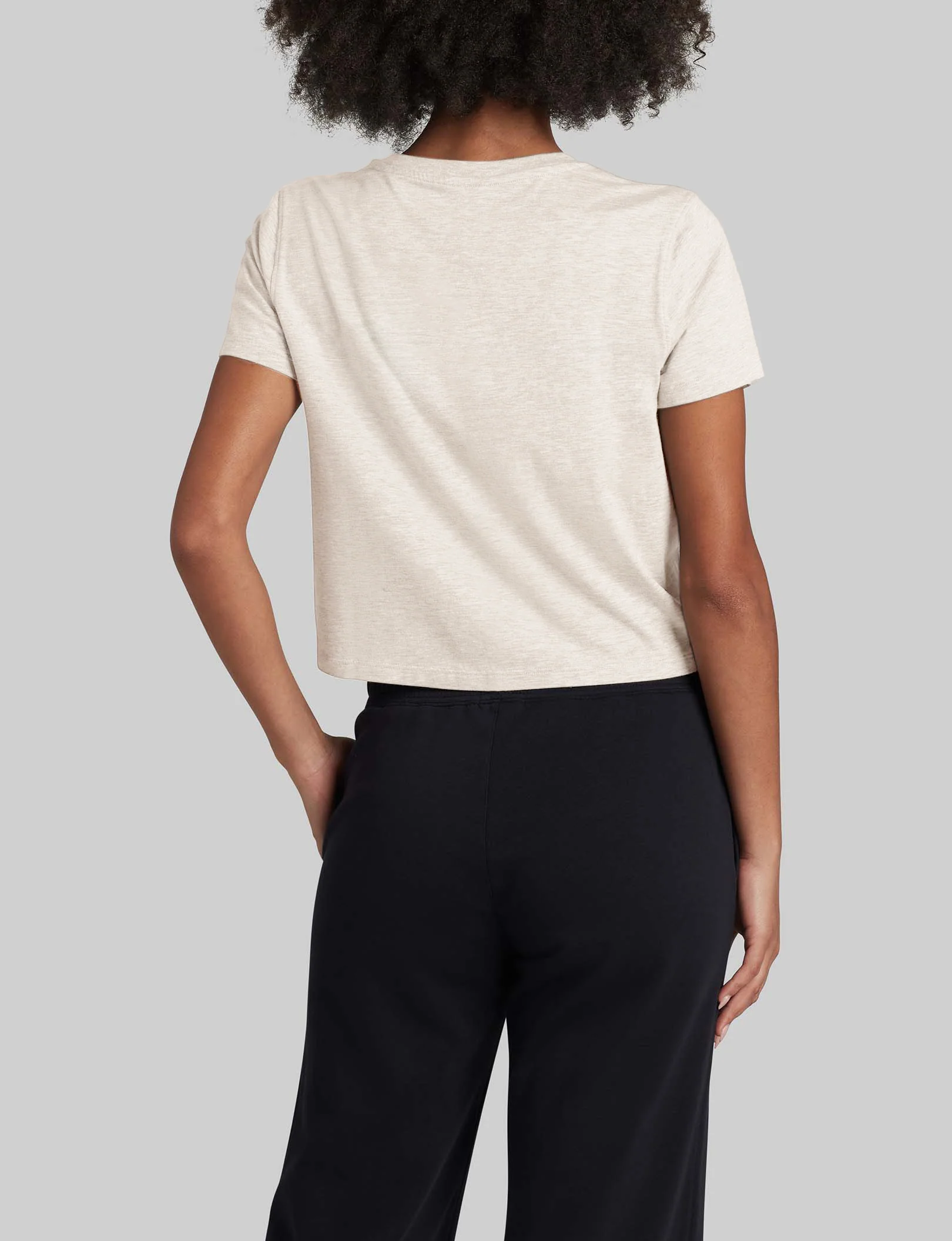 Women's Second Skin Not-Too-Cropped Crew Neck Tee - Image 10