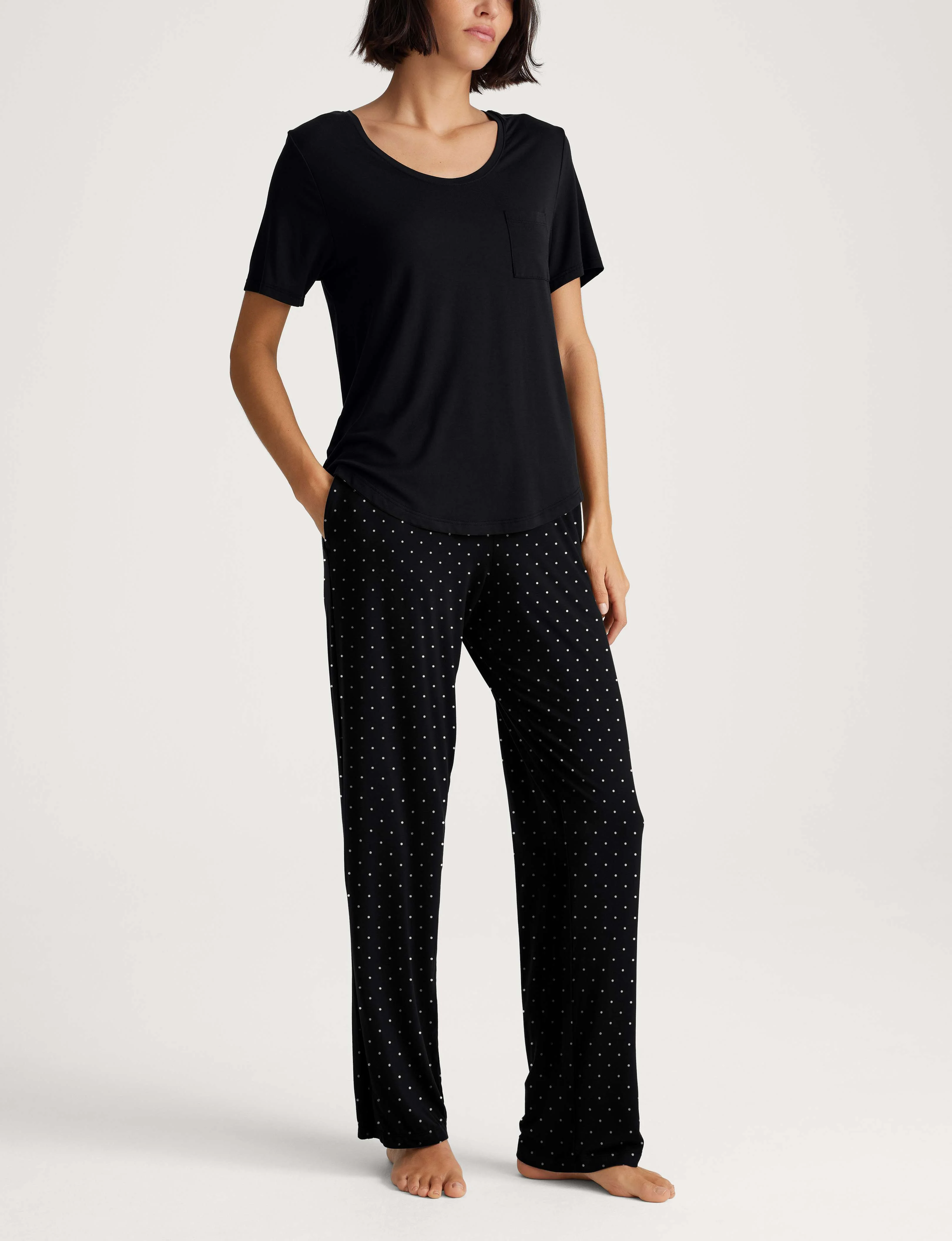 Women's Second Skin Sleep Tee, Pant & Robe Set - Image 2