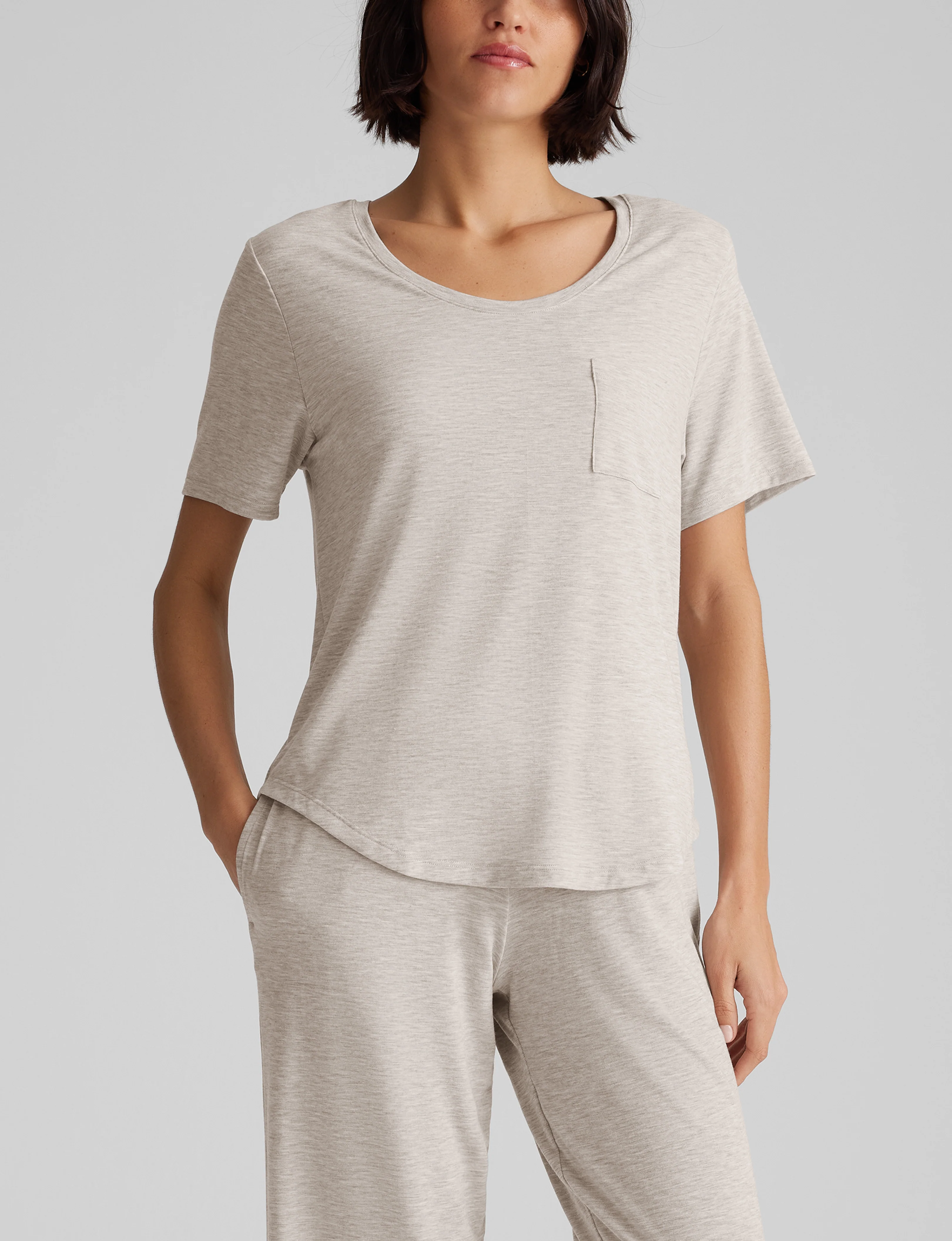 Women's Second Skin Sleep Pocket Tee & Pant Set - Image 10