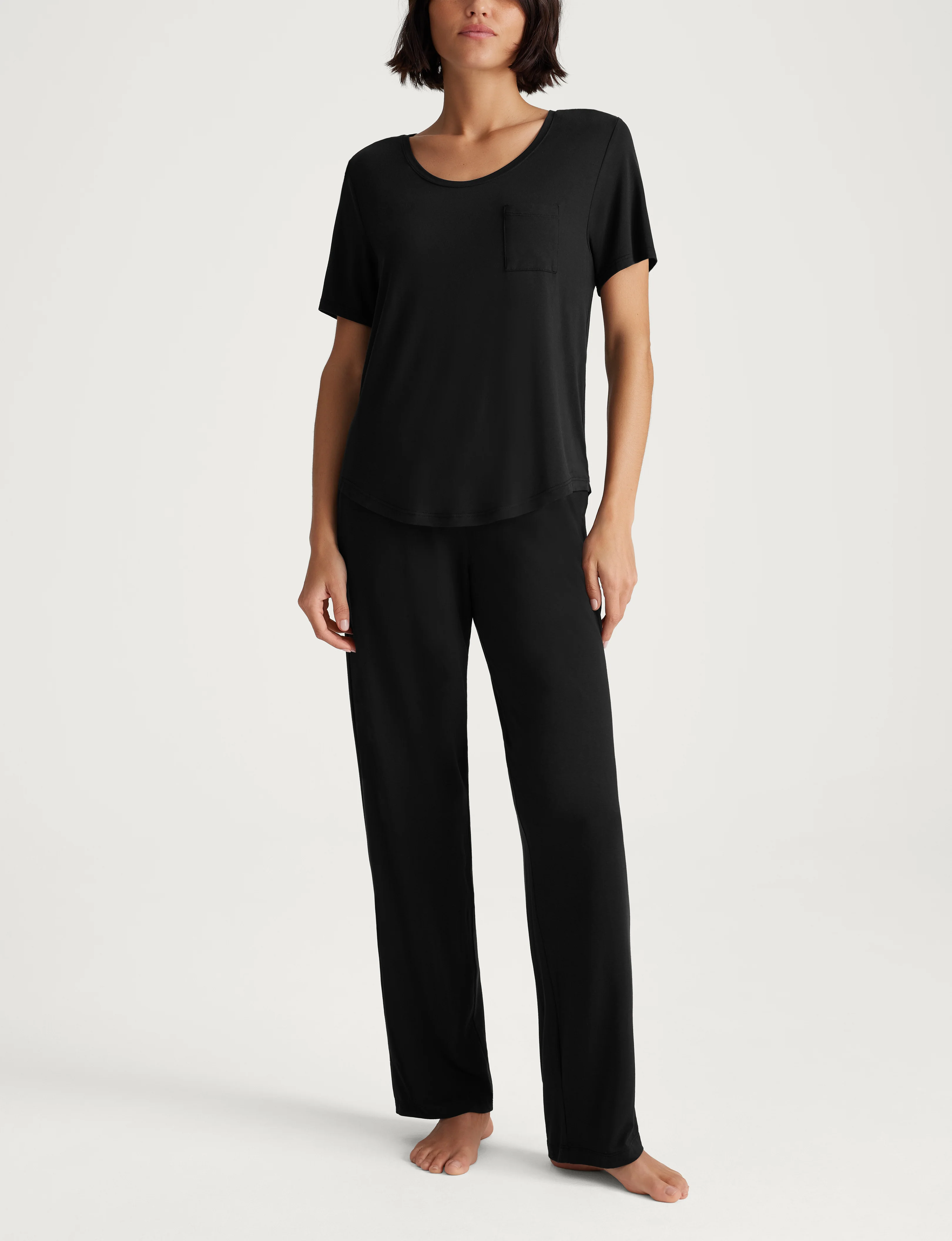 Women's Second Skin Sleep Pocket Tee & Pant Set - Image 18