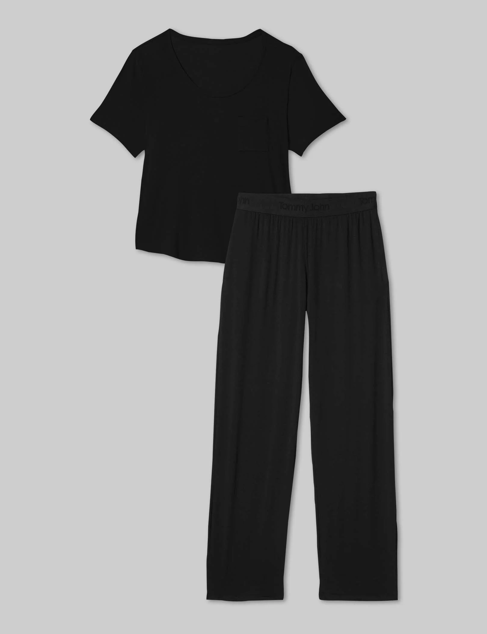 Women's Second Skin Sleep Pocket Tee & Pant Set - Image 3