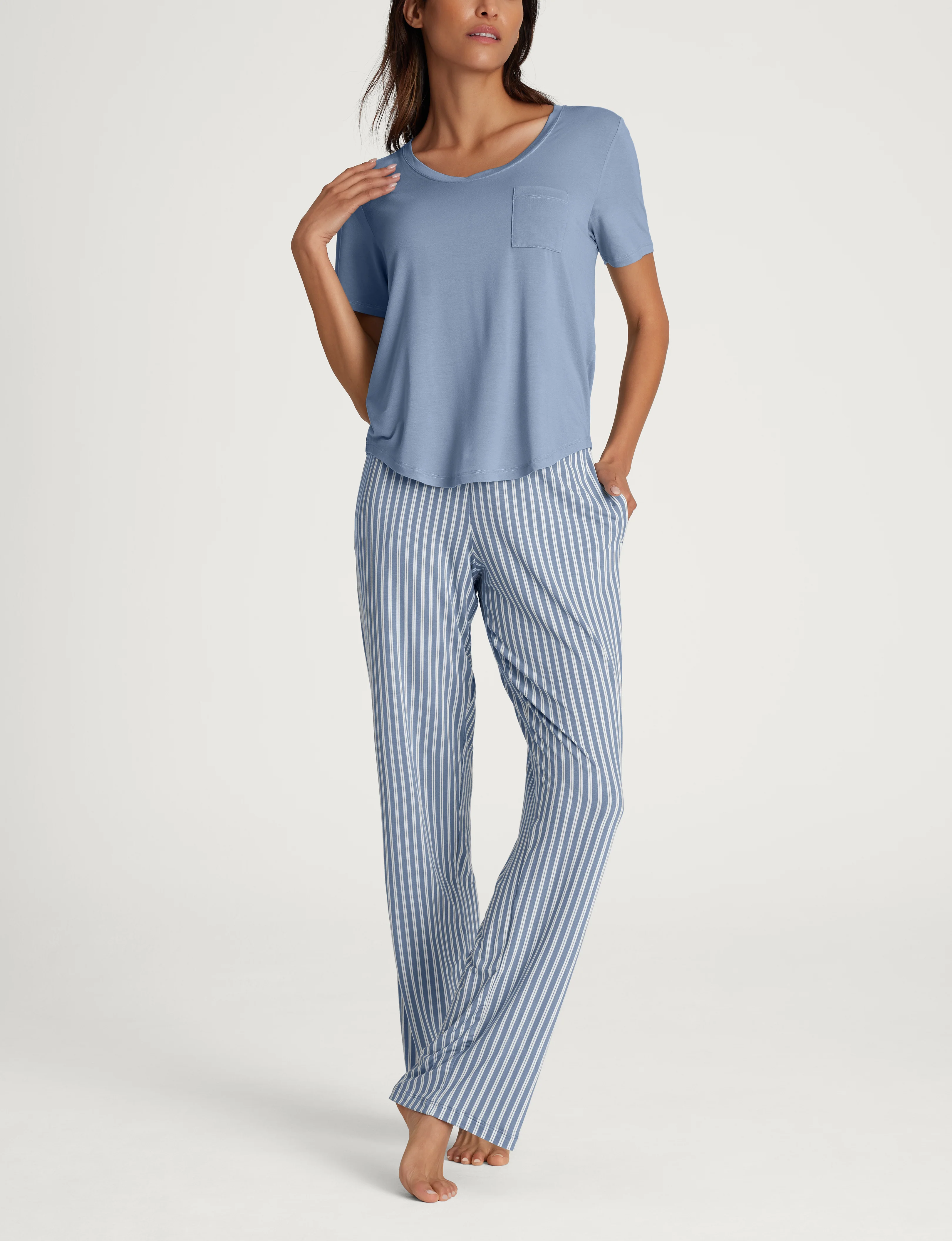 Women's Second Skin Sleep Pocket Tee & Pant Set - Image 33
