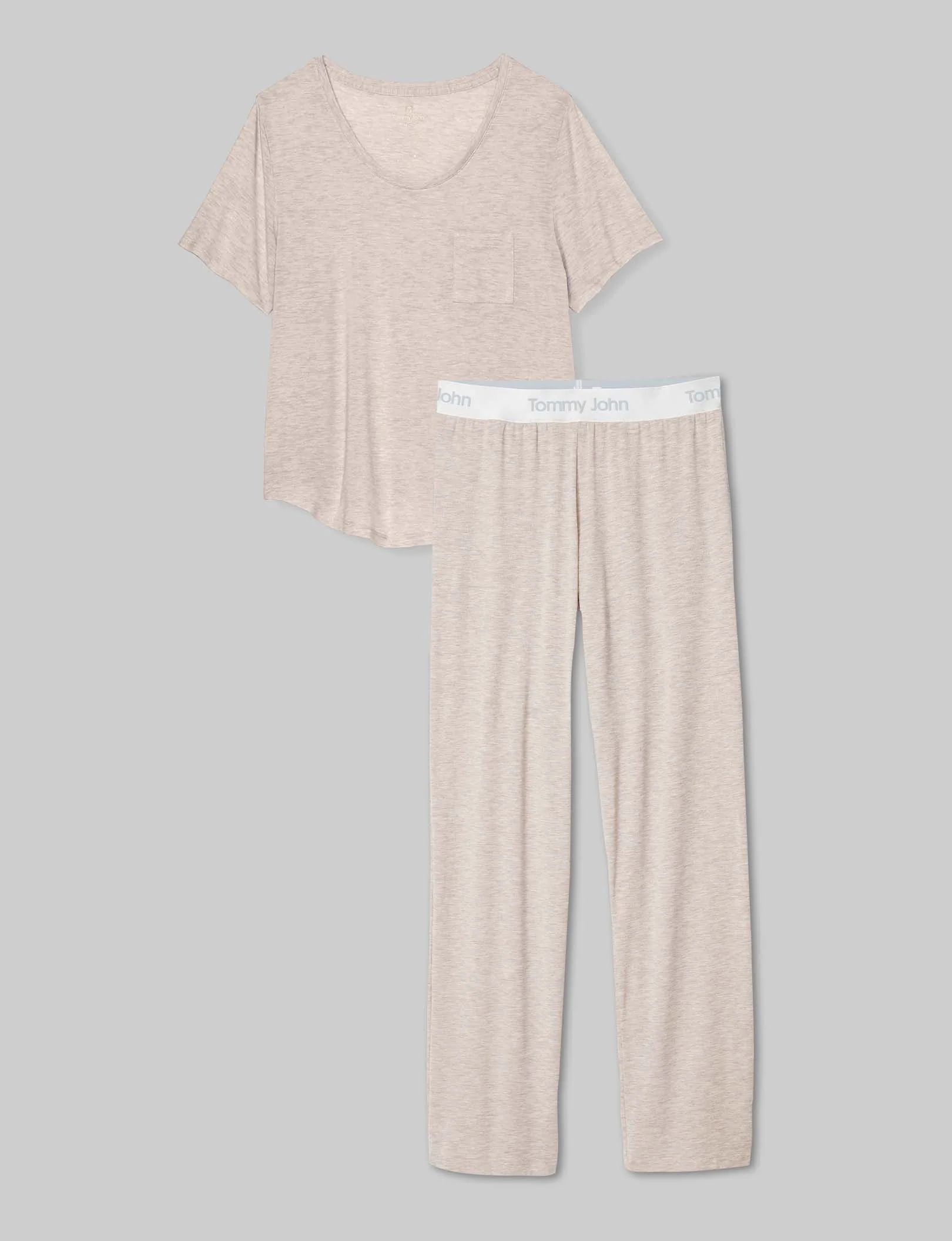 Women's Second Skin Sleep Pocket Tee & Pant Set - Image 5