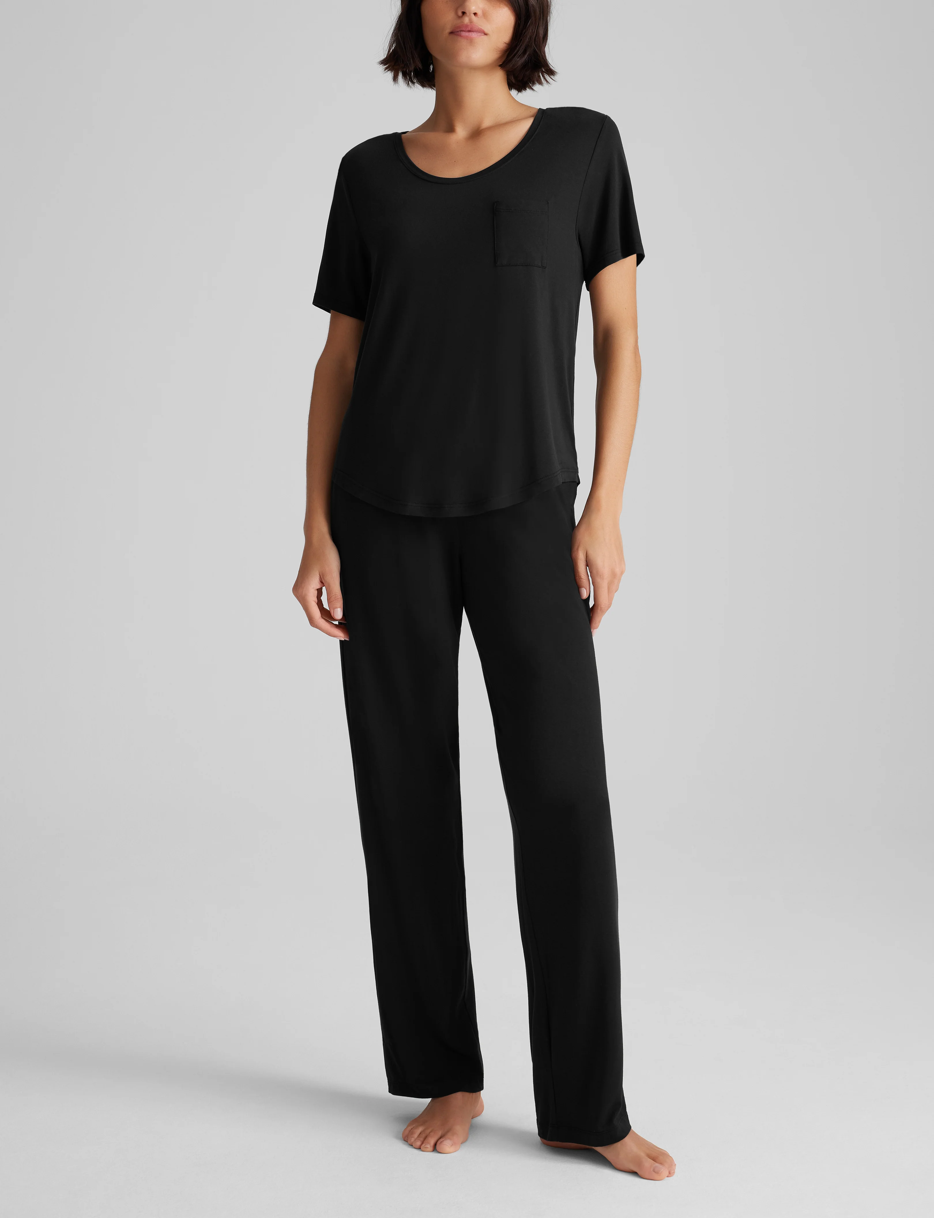 Women's Second Skin Sleep Pocket Tee & Pant Set - Image 6