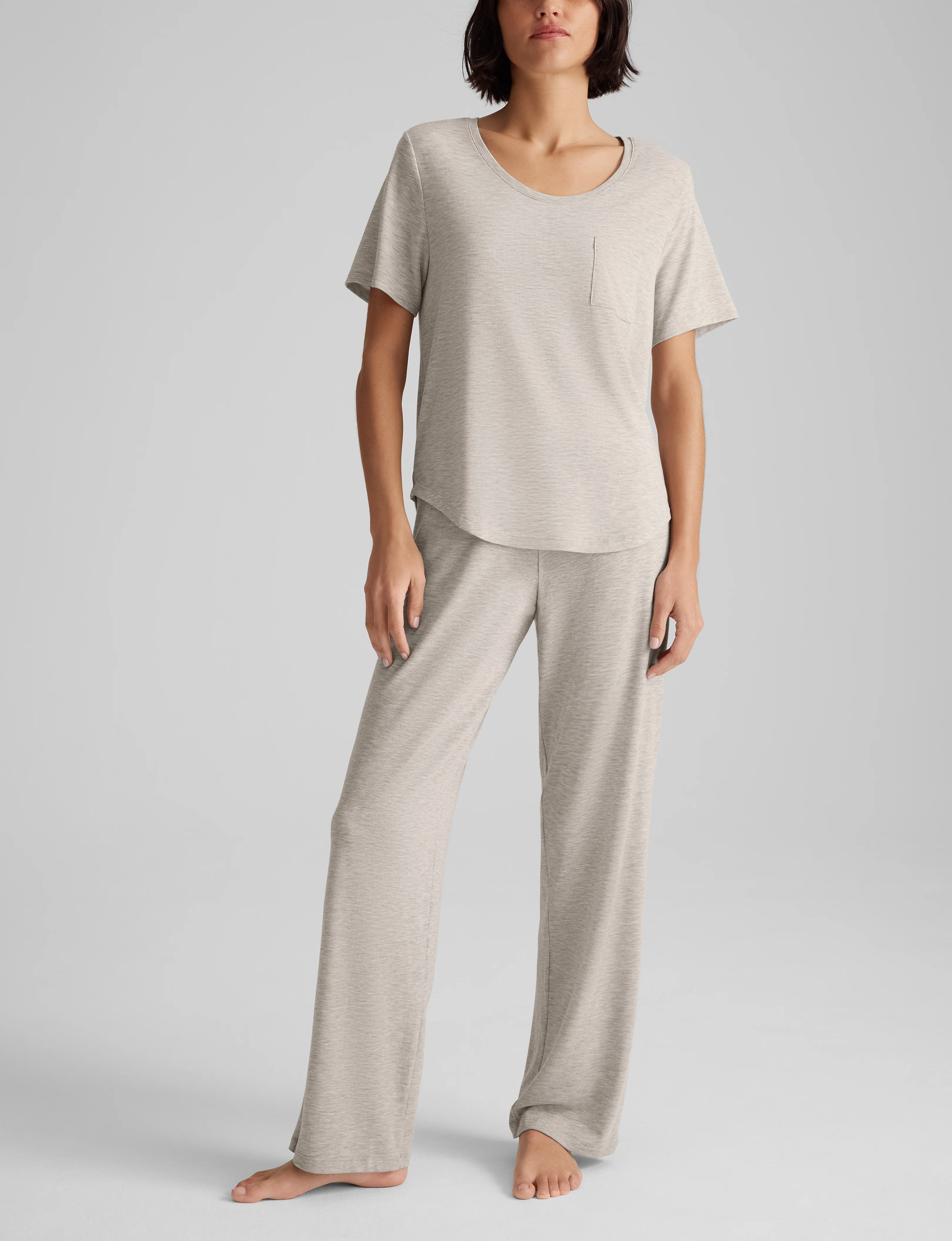 Women's Second Skin Sleep Pocket Tee & Pant Set - Image 8