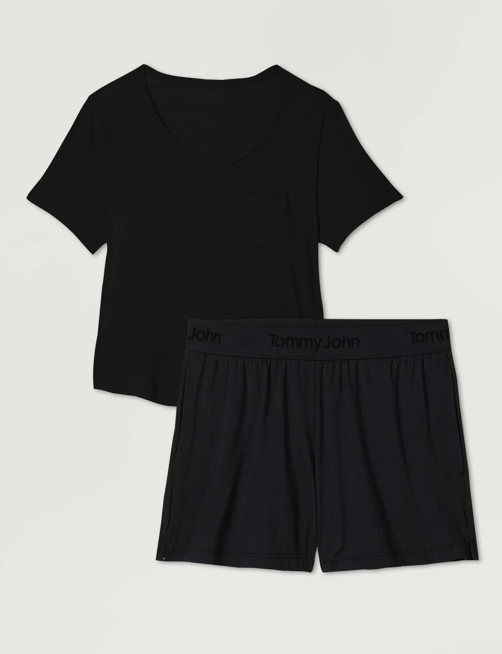 Women's Second Skin Sleep Pocket Tee & Short Set - Image 11