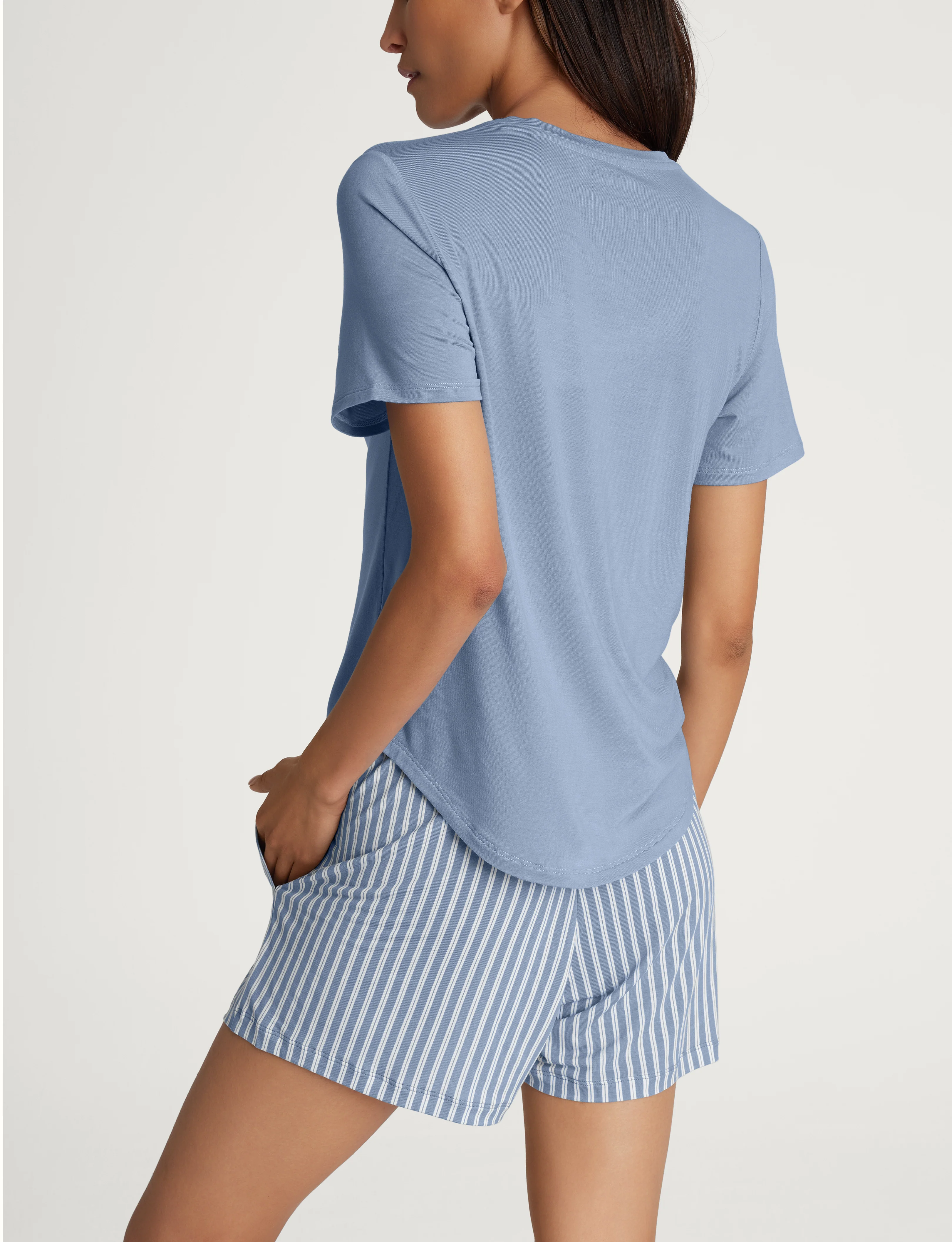 Women's Second Skin Sleep Pocket Tee & Short Set - Image 25