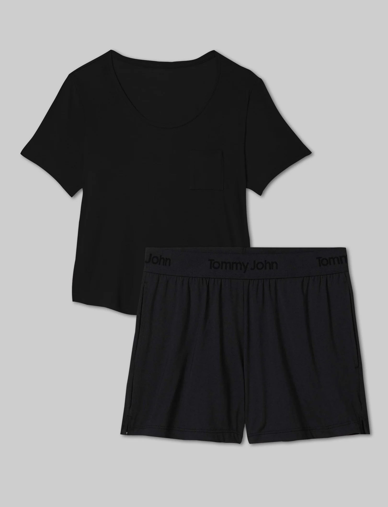 Women's Second Skin Sleep Pocket Tee & Short Set - Image 3