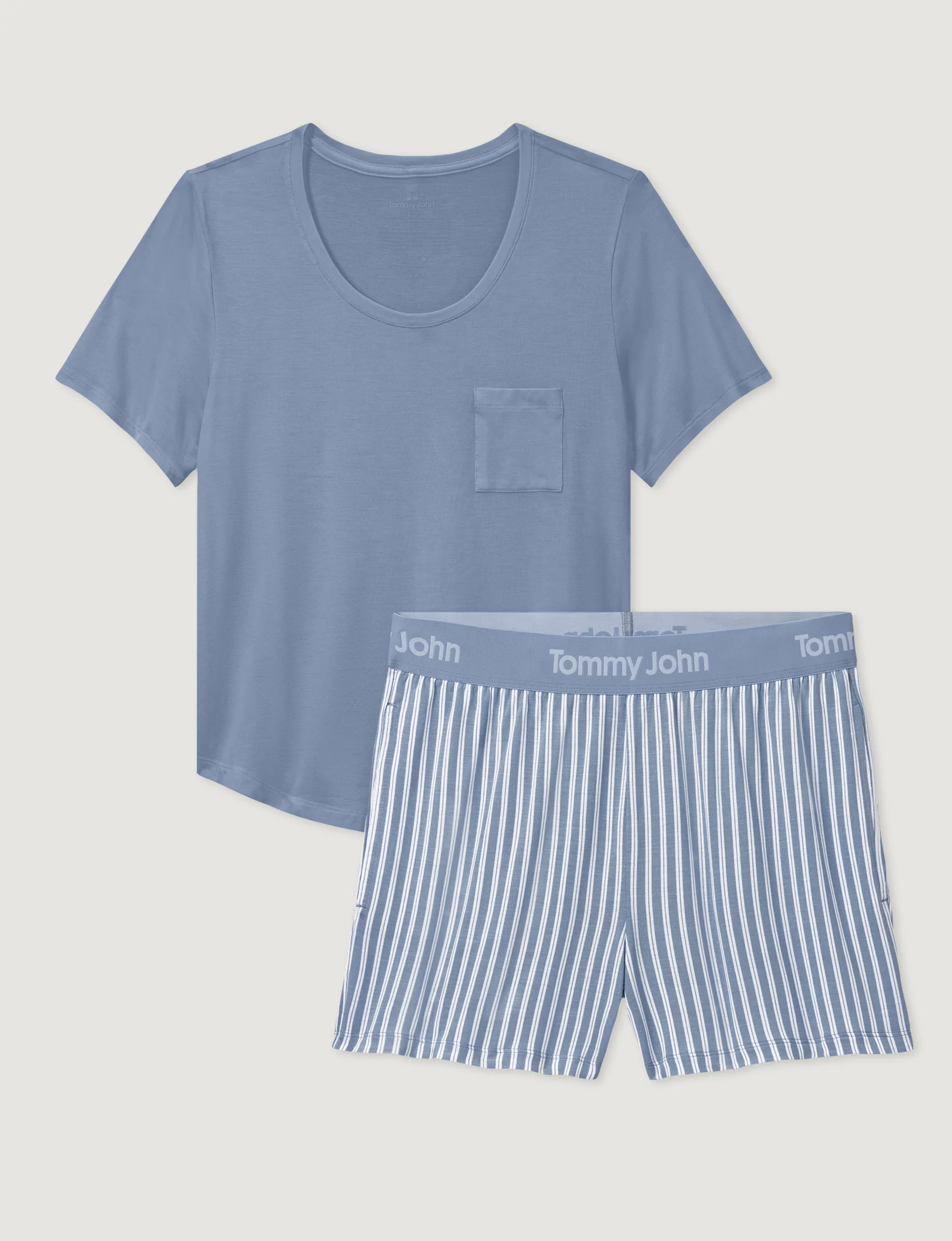Women's Second Skin Sleep Pocket Tee & Short Set - Image 4