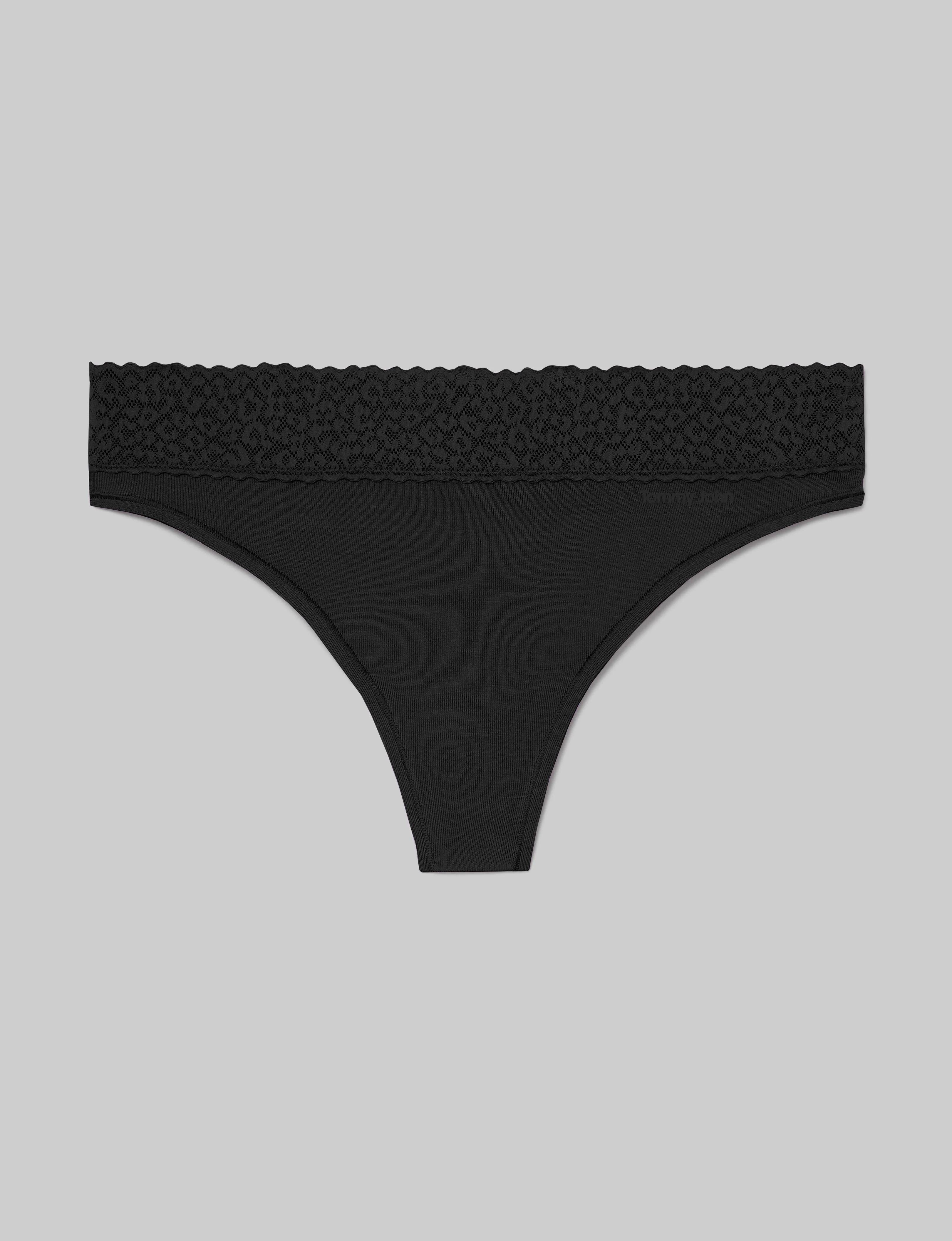 Women's Second Skin Thong, Lace Waist - Image 10