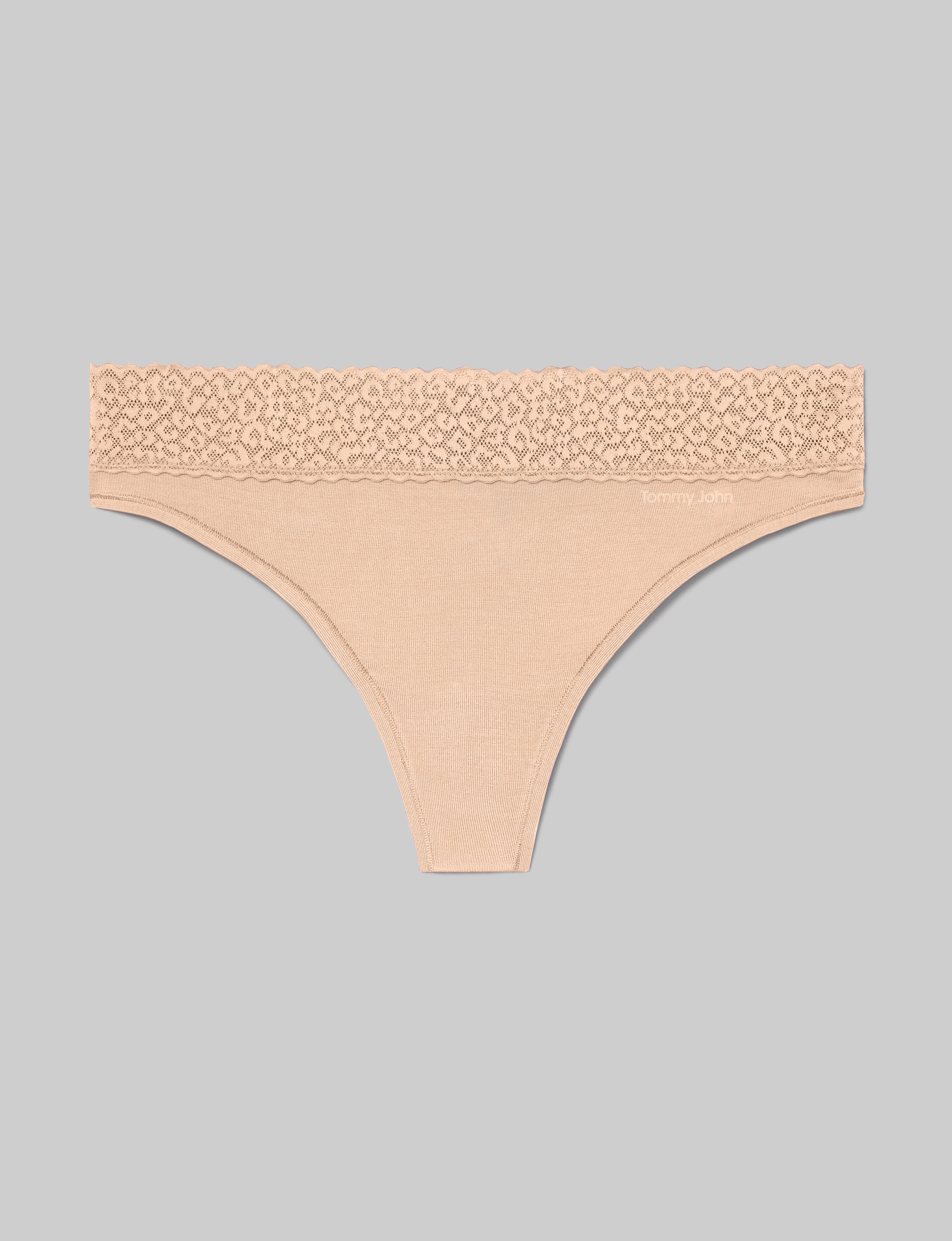 Women's Second Skin Thong, Lace Waist - Image 14