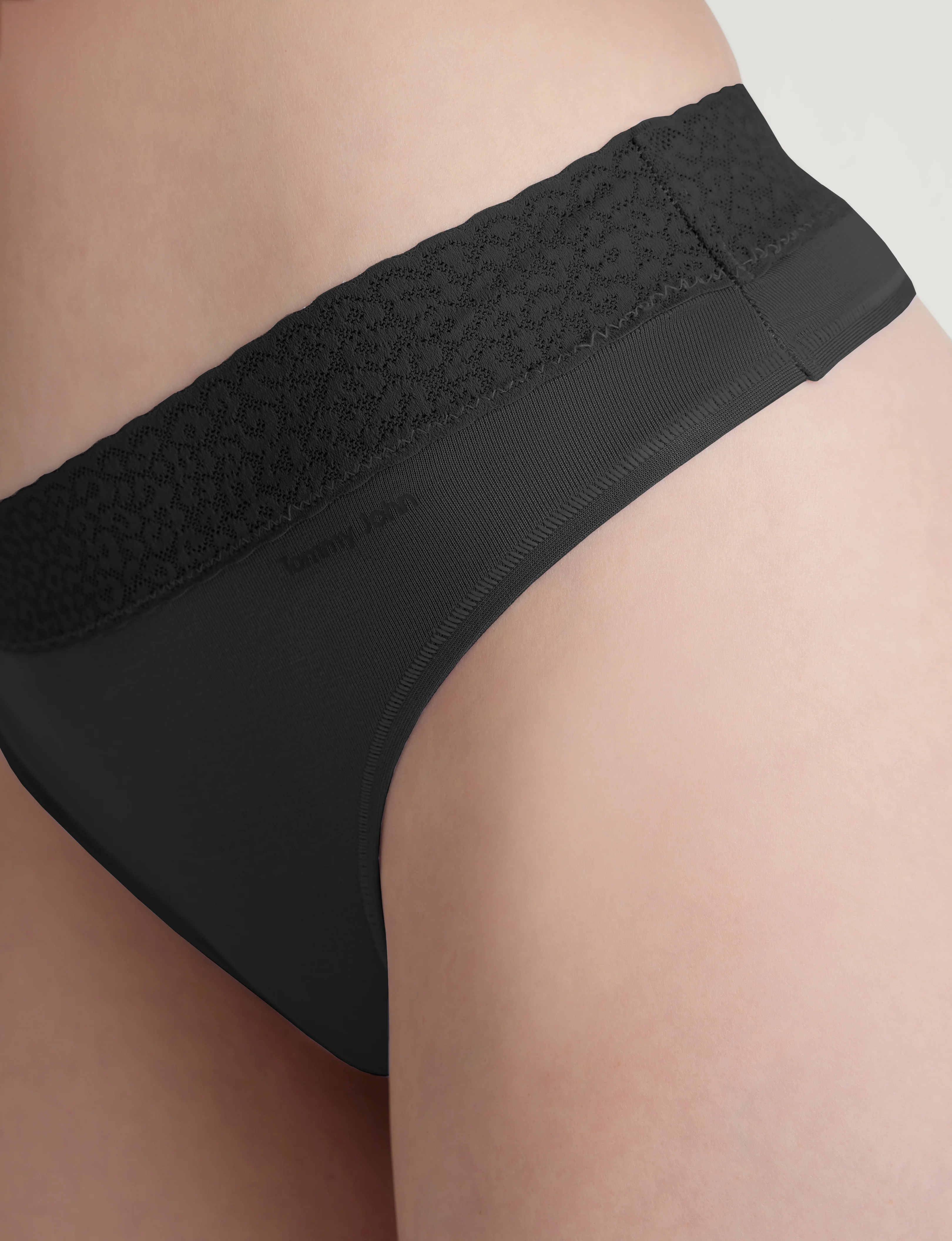 Women's Second Skin Thong, Lace Waist - Image 27