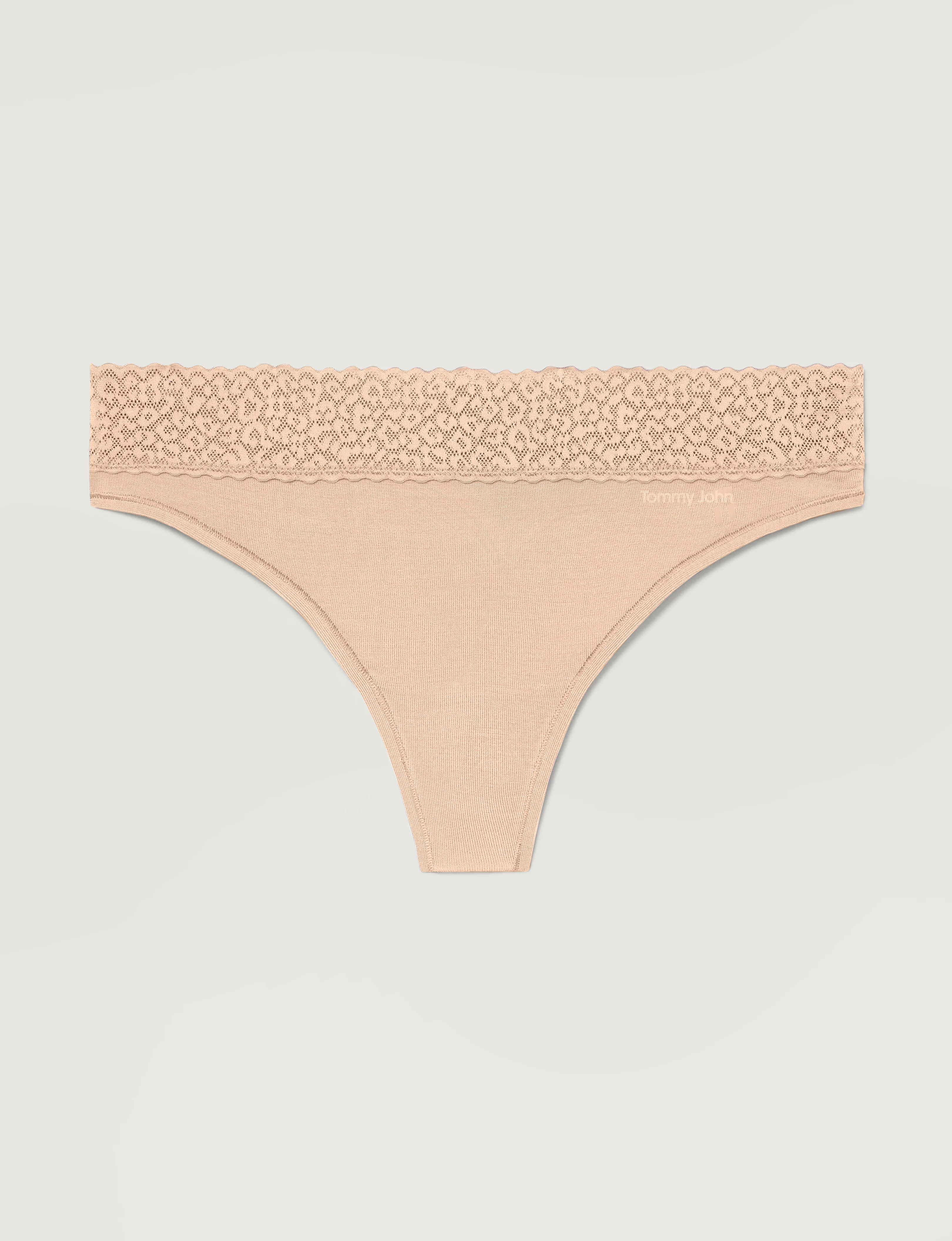 Women's Second Skin Thong, Lace Waist - Image 33