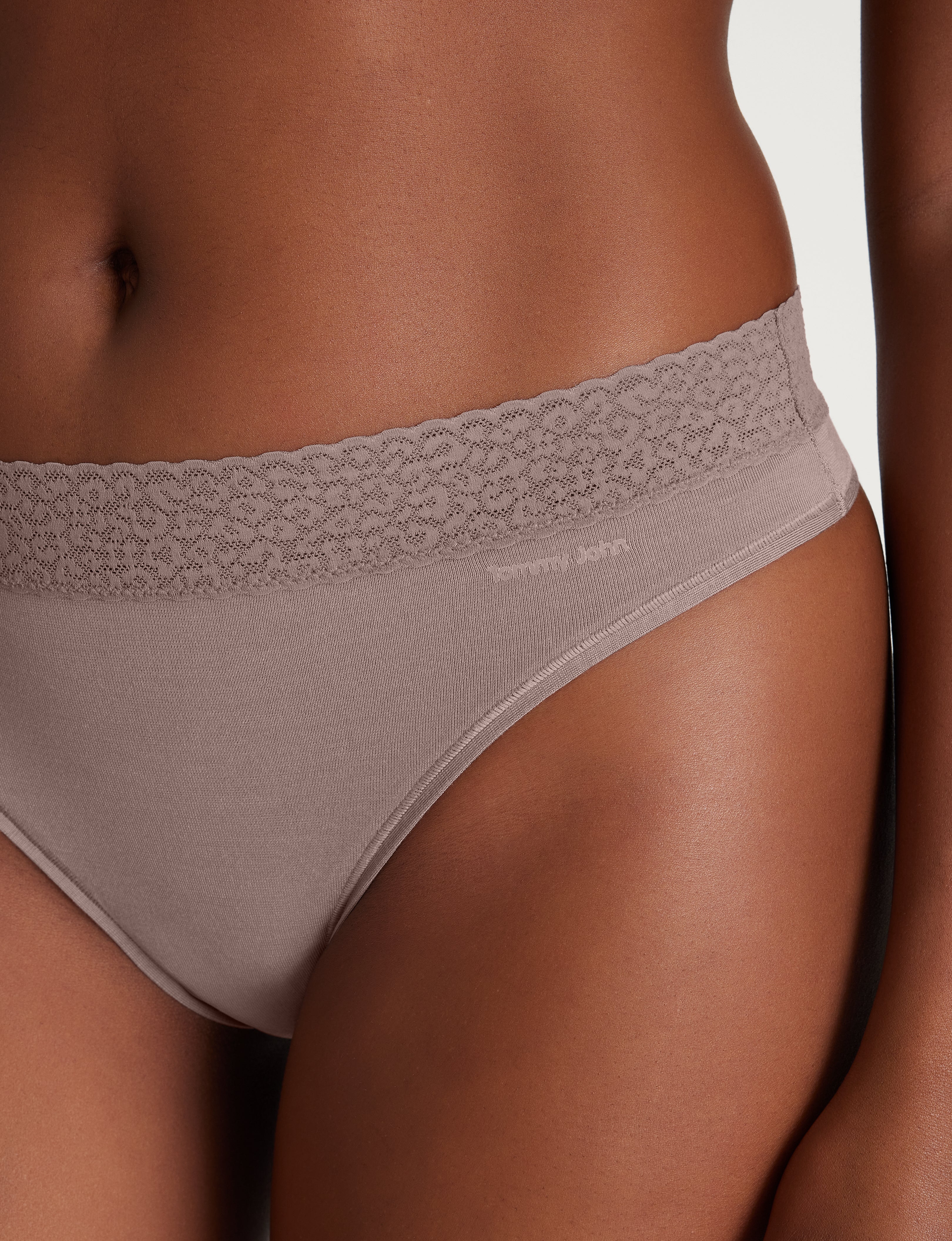 Women's Second Skin Thong, Lace Waist - Image 34
