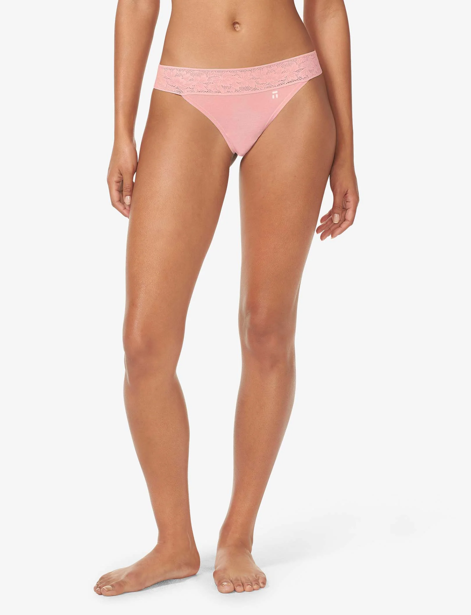 Women's Second Skin Thong, Lace Waist - Image 127