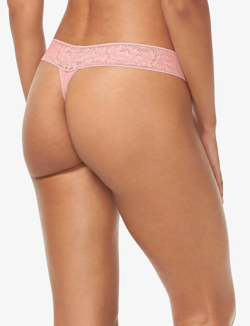Women's Second Skin Thong, Lace Waist - Image 129