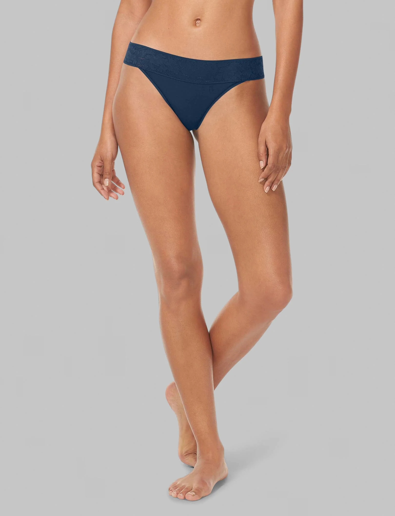 Women's Second Skin Thong, Lace Waist - Image 29