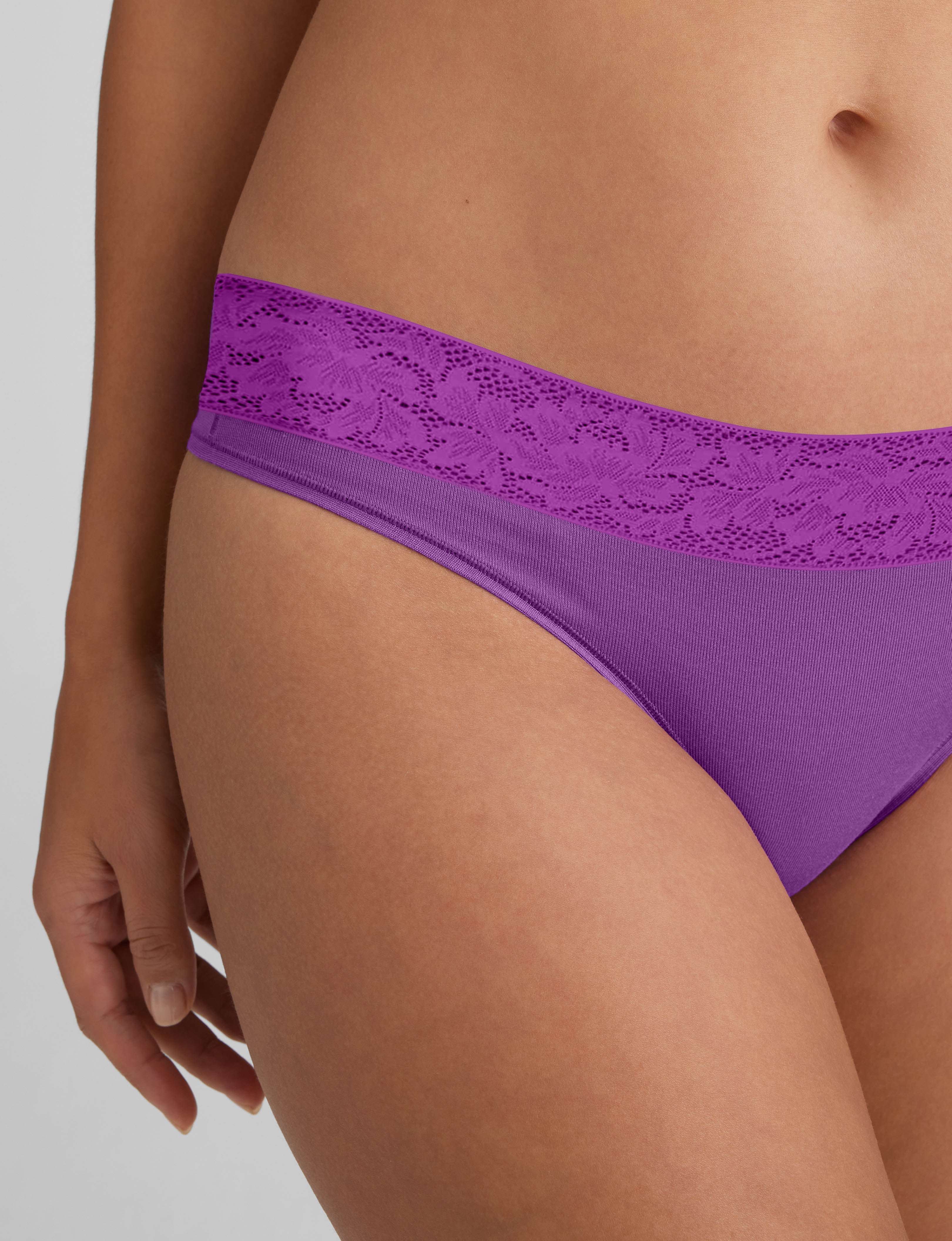Women's Second Skin Thong, Lace Waist - Image 33