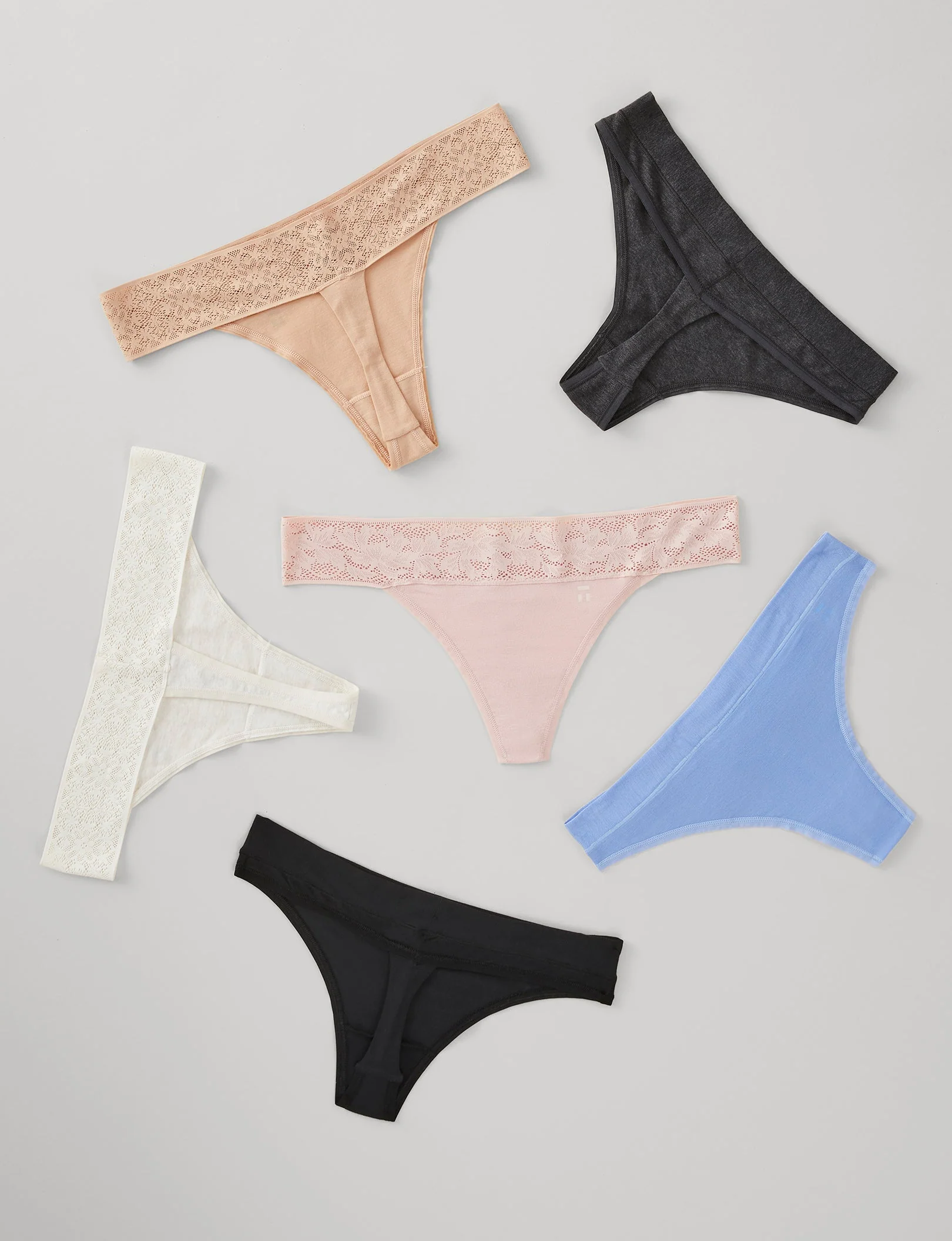 Women's Second Skin Thong, Lace Waist - Image 39
