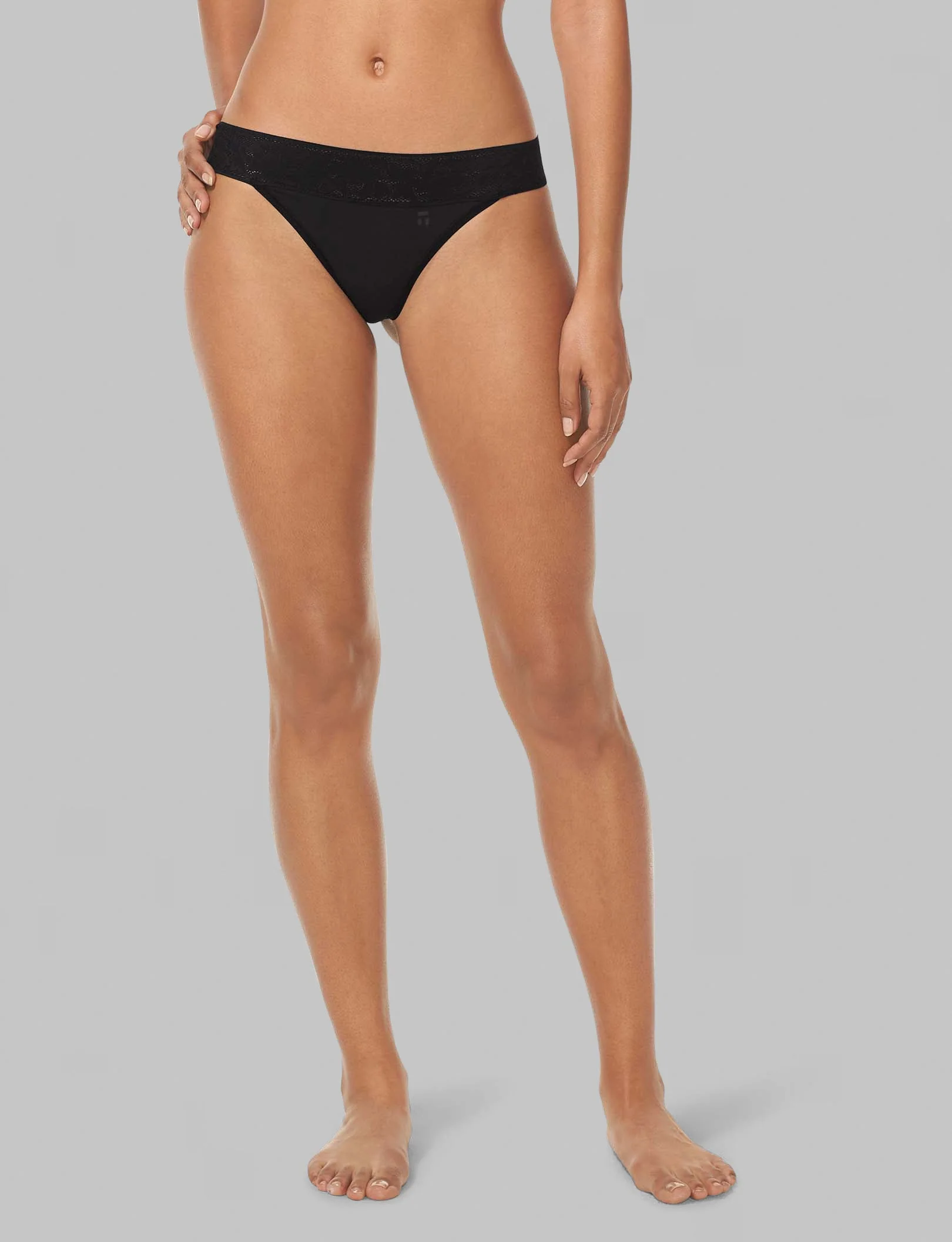Women's Second Skin Thong, Lace Waist - Image 41