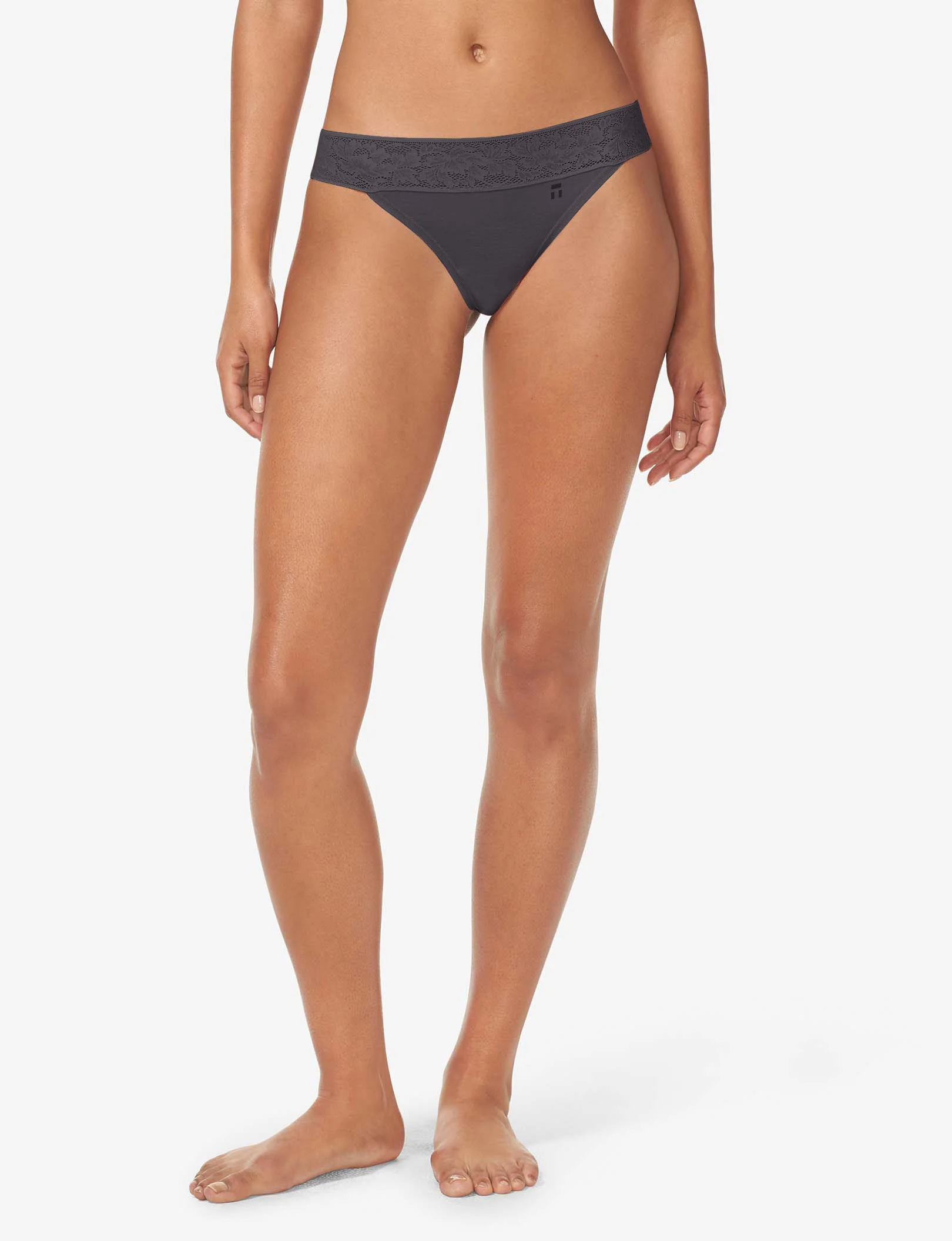 Women's Second Skin Thong, Lace Waist - Image 48