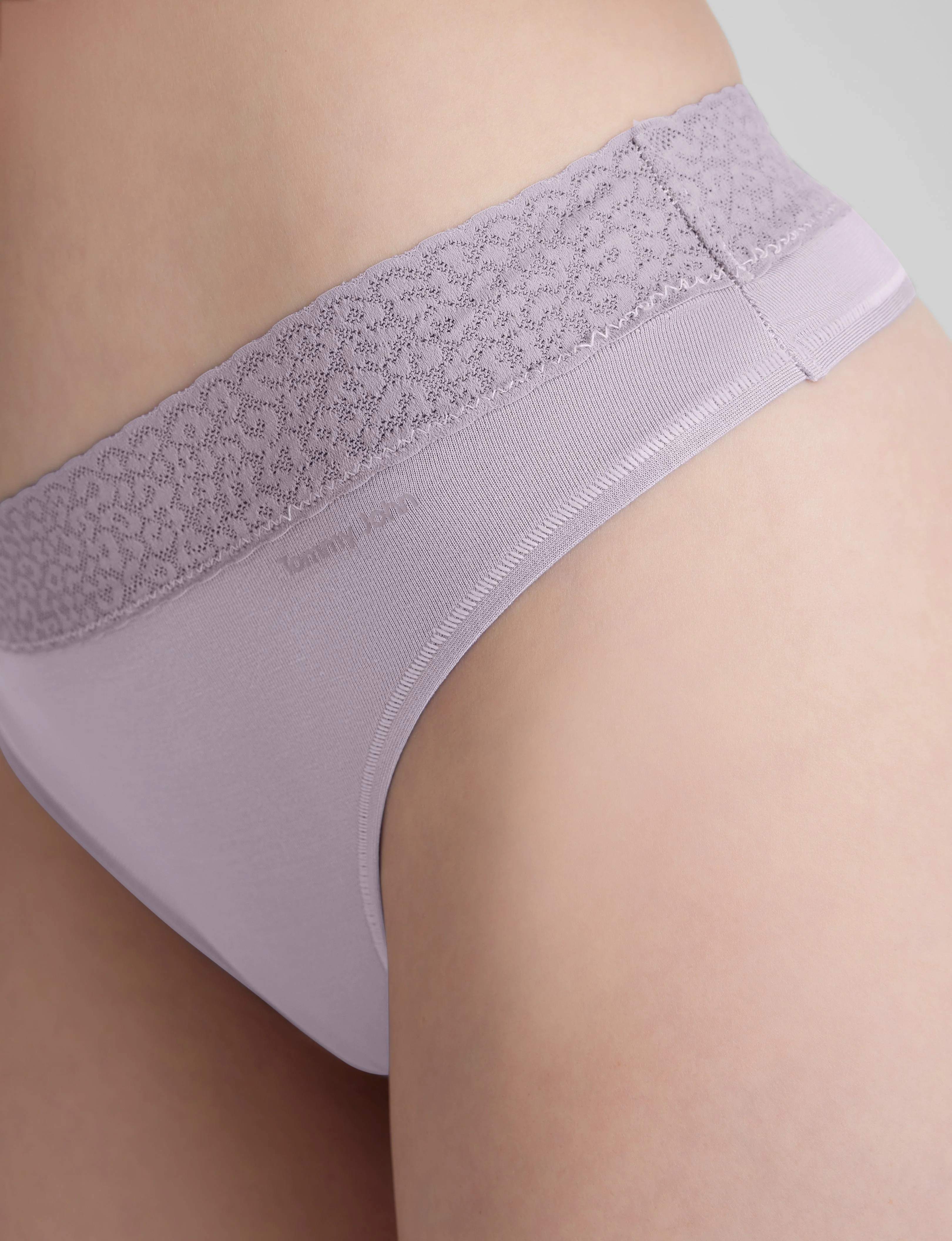 Women's Second Skin Thong, Lace Waist - Image 6