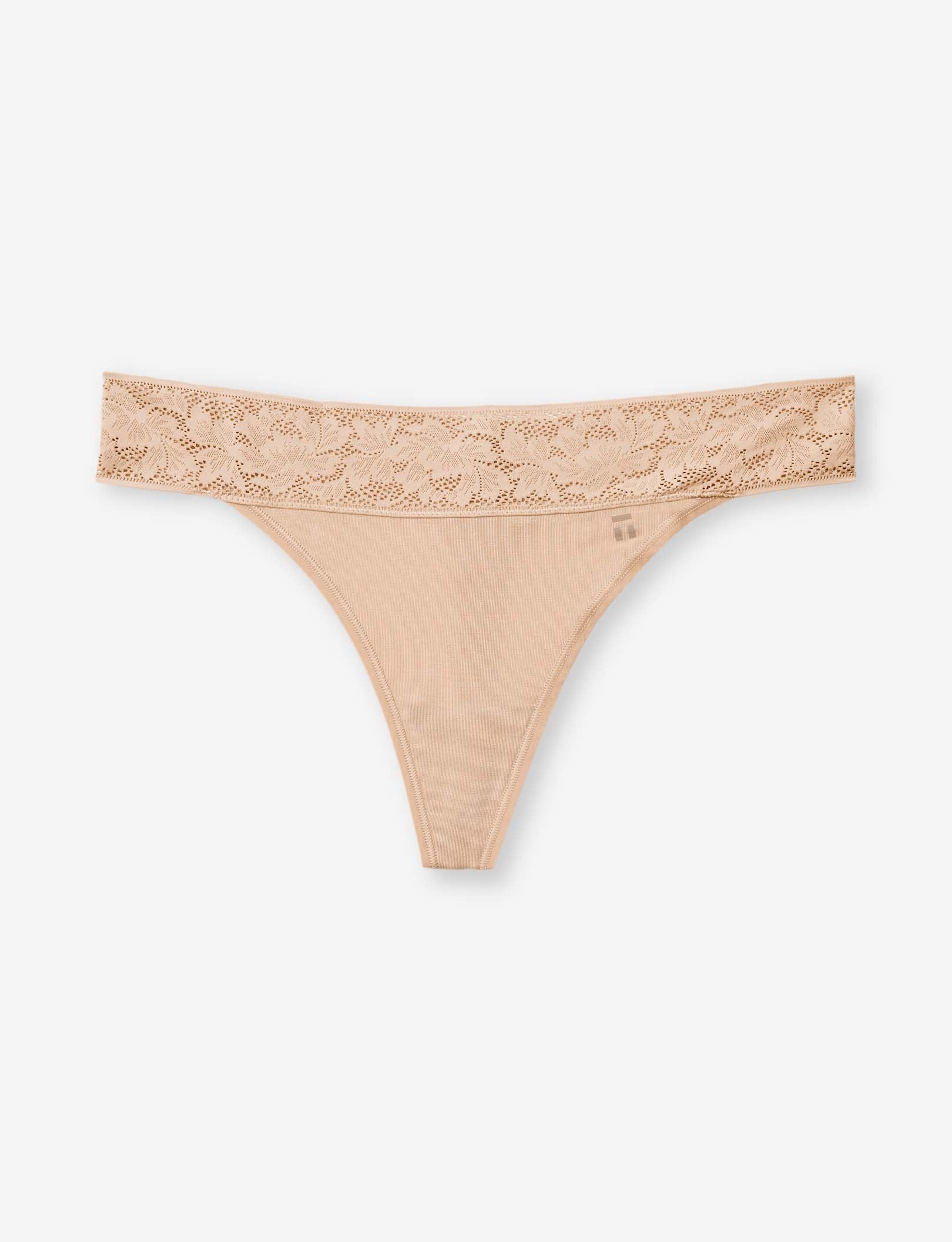 Women's Second Skin Thong, Lace Waist - Image 77