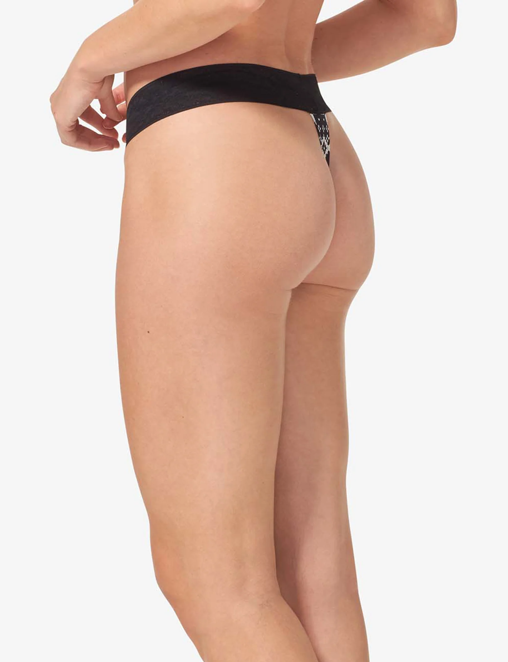 Women's Second Skin Thong, Lace Waist - Image 85