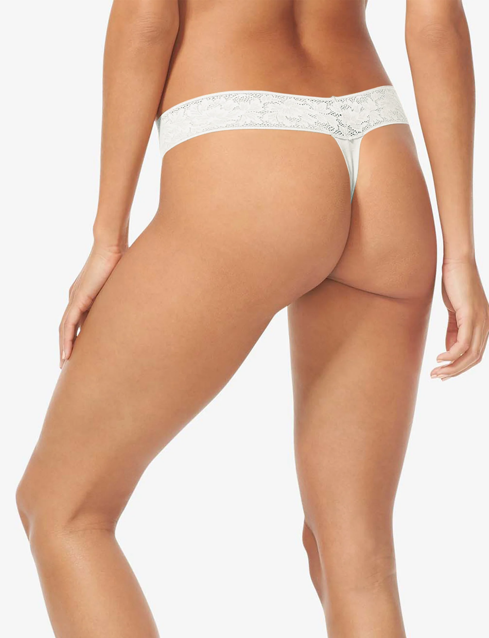 Women's Second Skin Thong, Lace Waist - Image 90