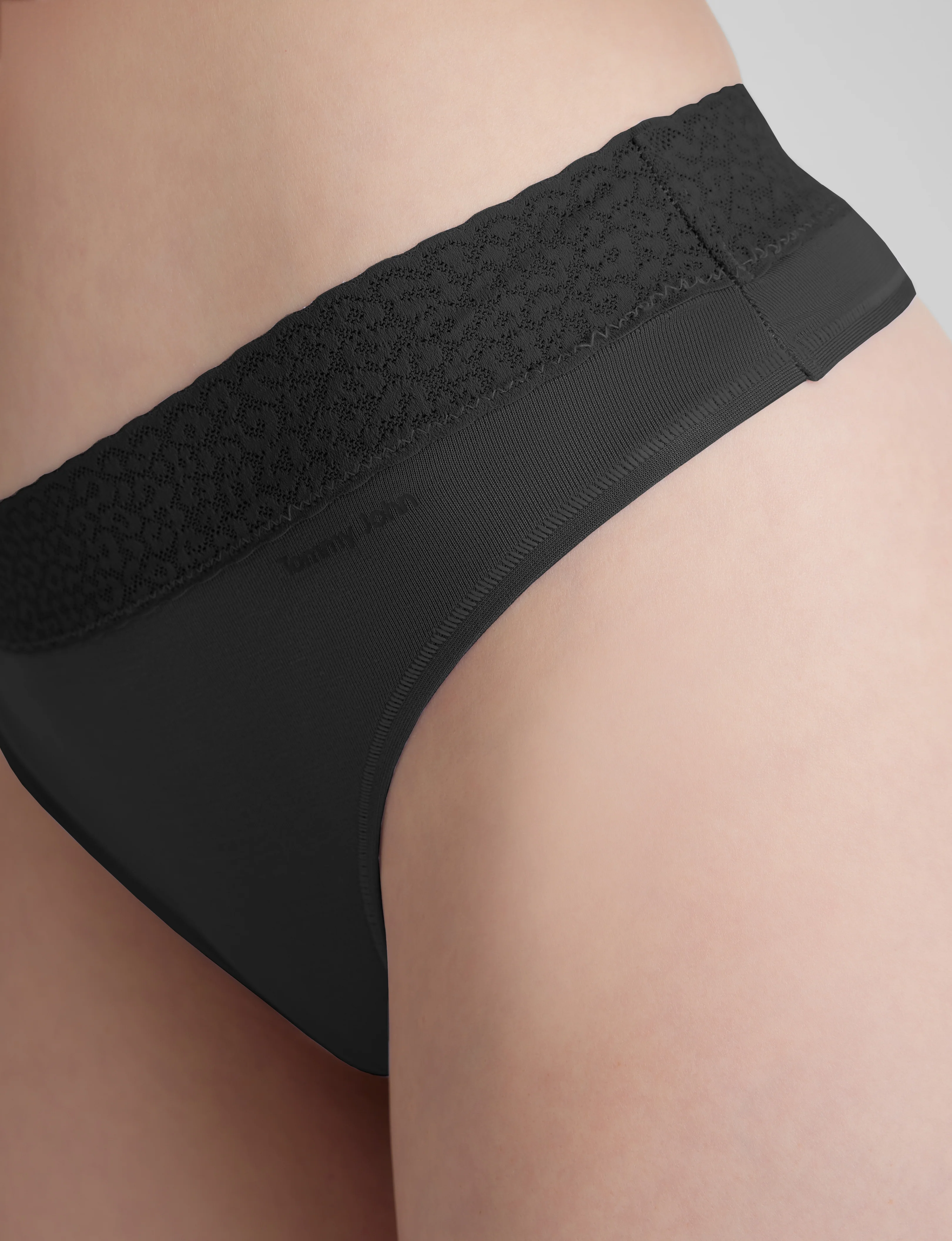 Women's Second Skin Thong, Lace Waist - Image 9
