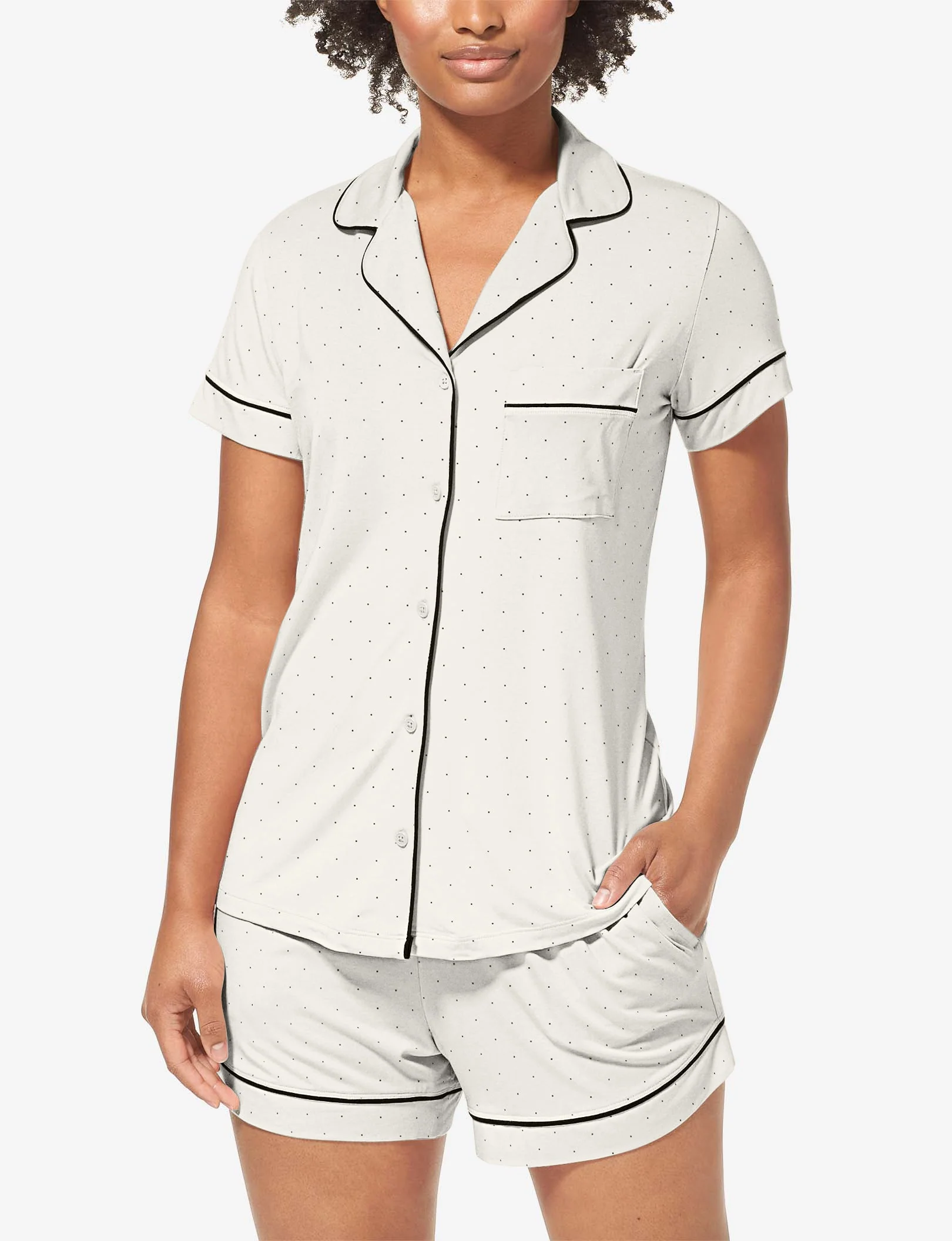 Women's Downtime Pajama Top & Short Set - Image 110