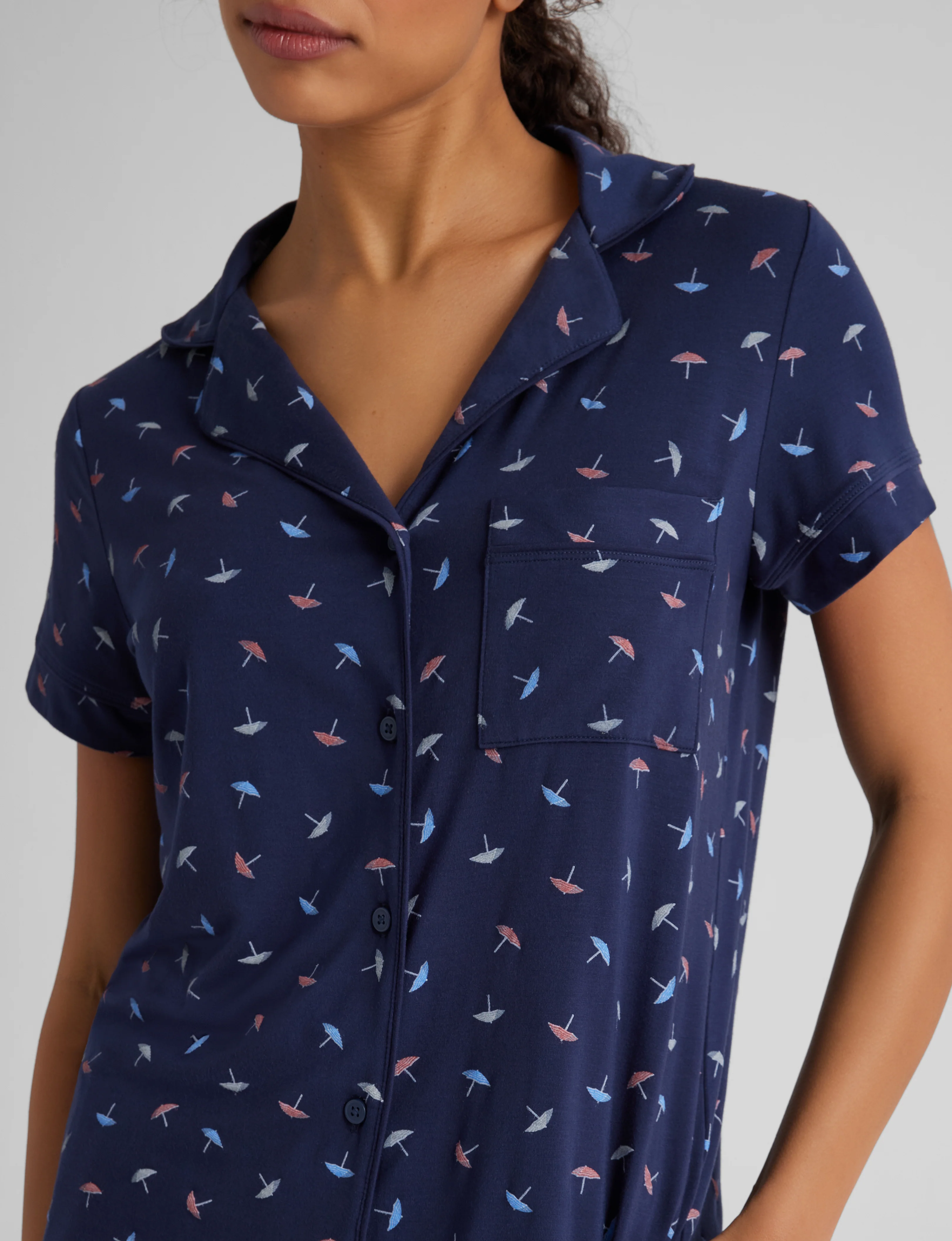 Women's Downtime Pajama Top & Short Set - Image 117