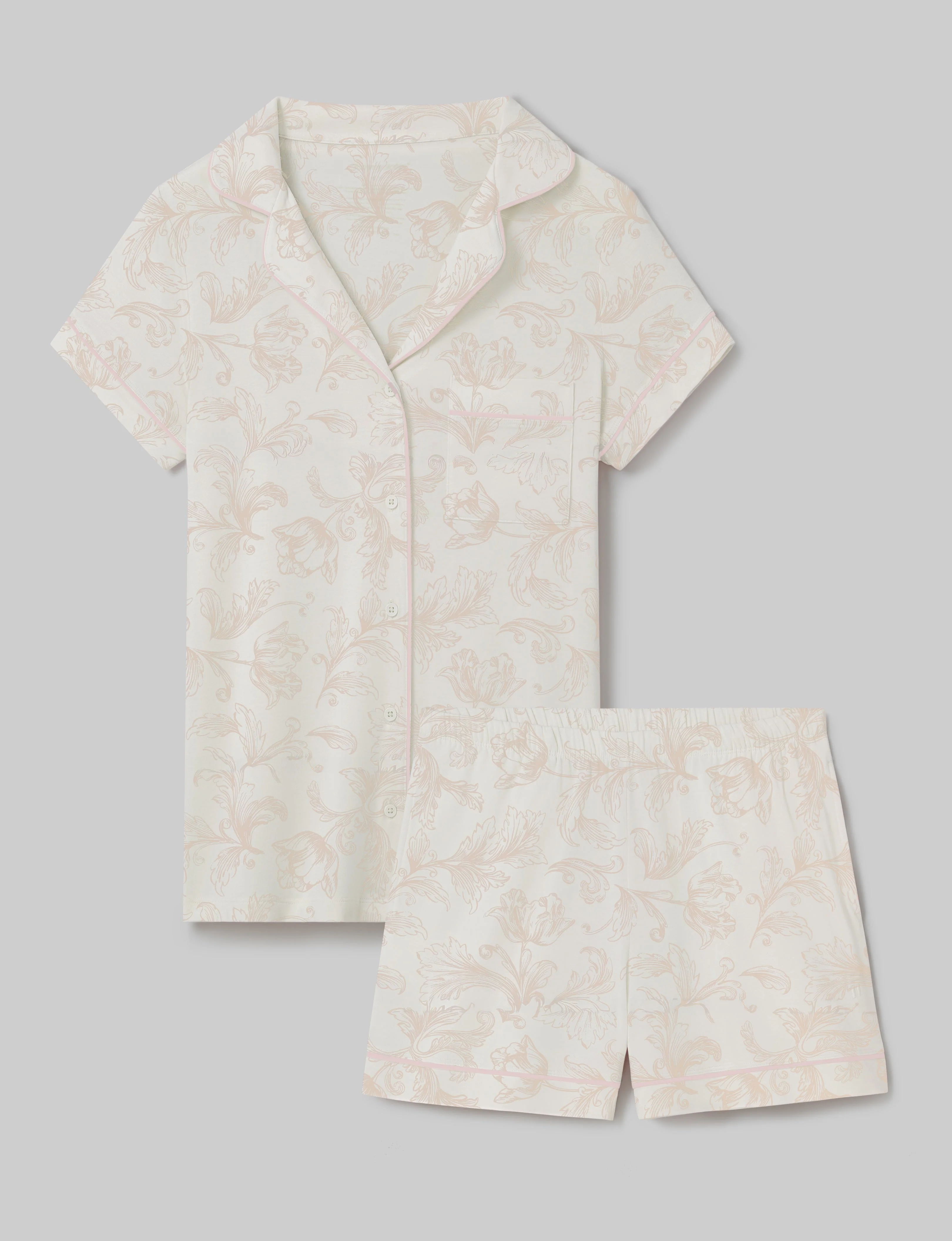 Women's Downtime Pajama Top & Short Set - Image 118