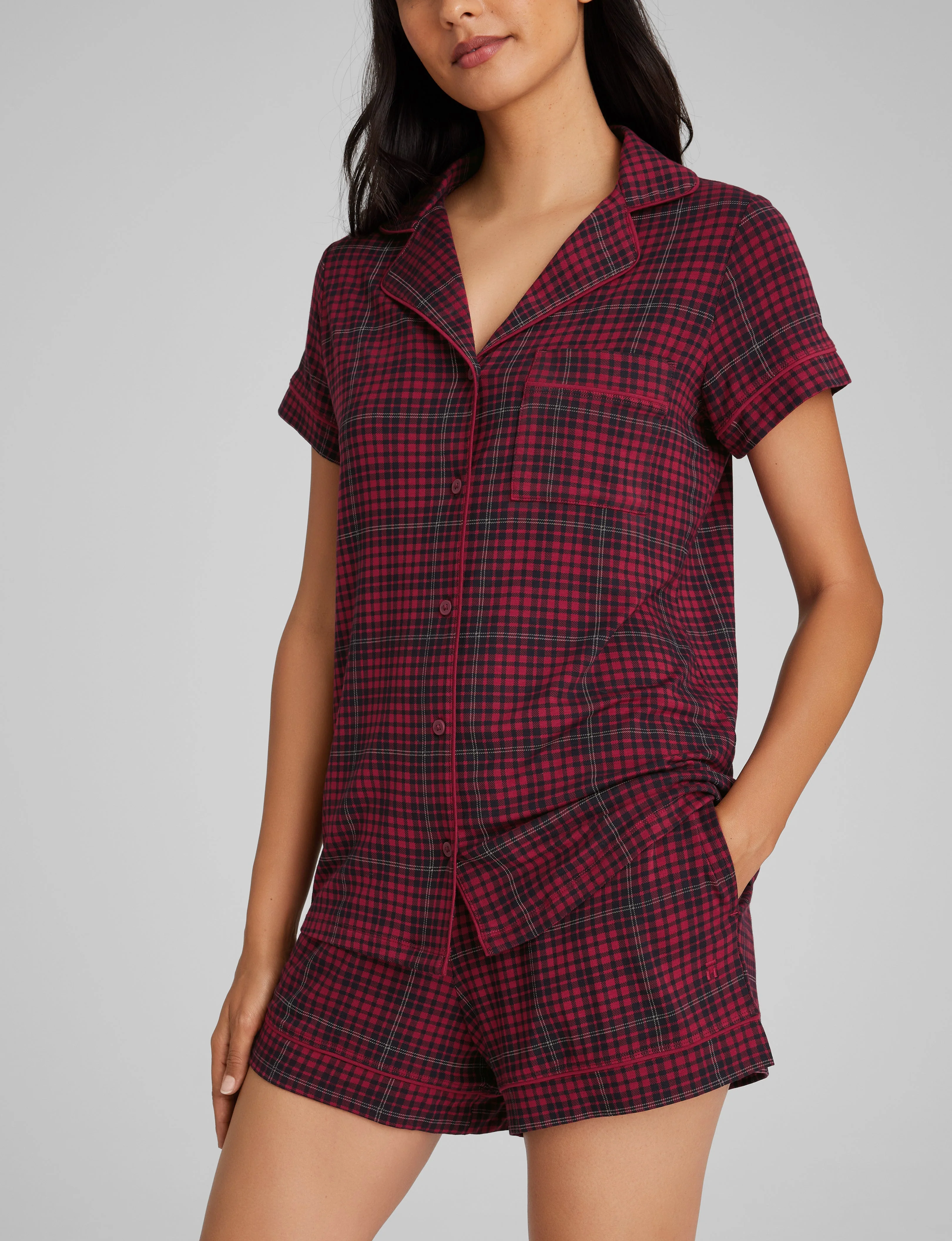 Women's Downtime Pajama Top & Short Set - Image 43