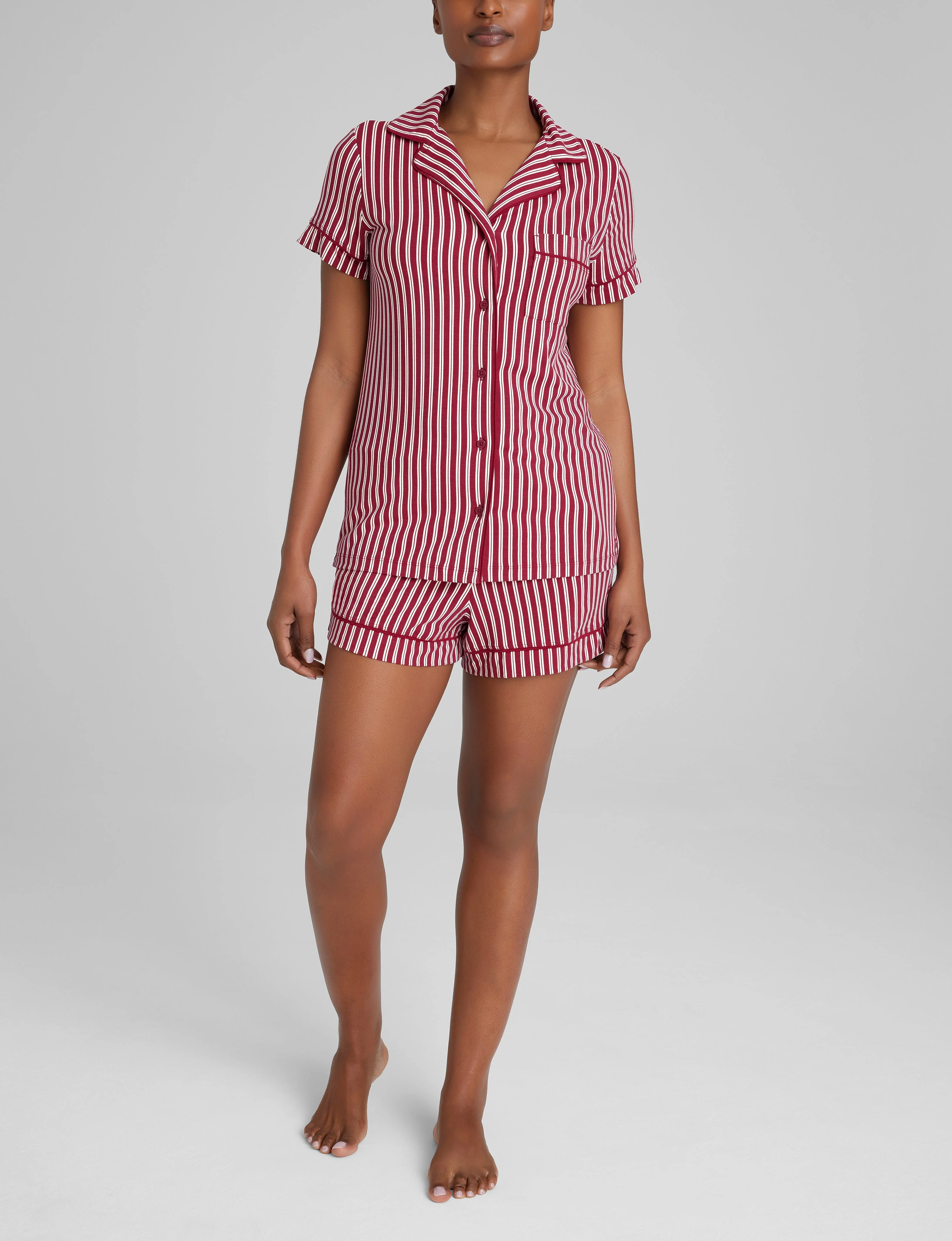 Women's Downtime Pajama Top & Short Set - Image 47