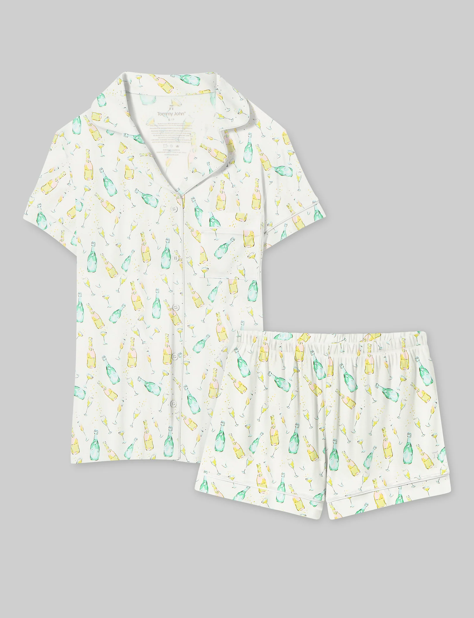 Women's Downtime Pajama Top & Short Set - Image 90
