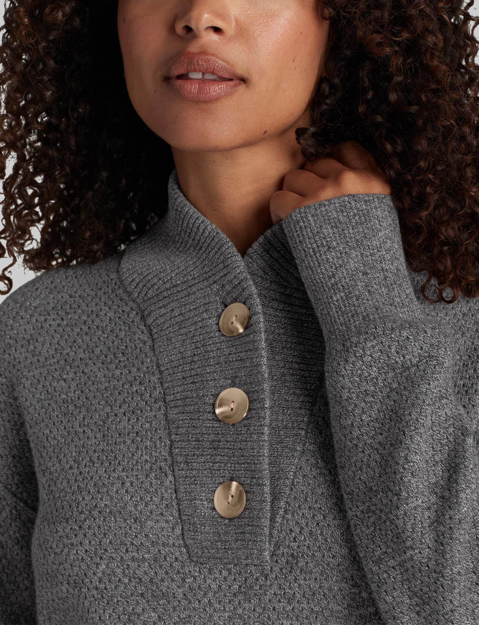 Women's Sweater Lounge Henley - Image 8