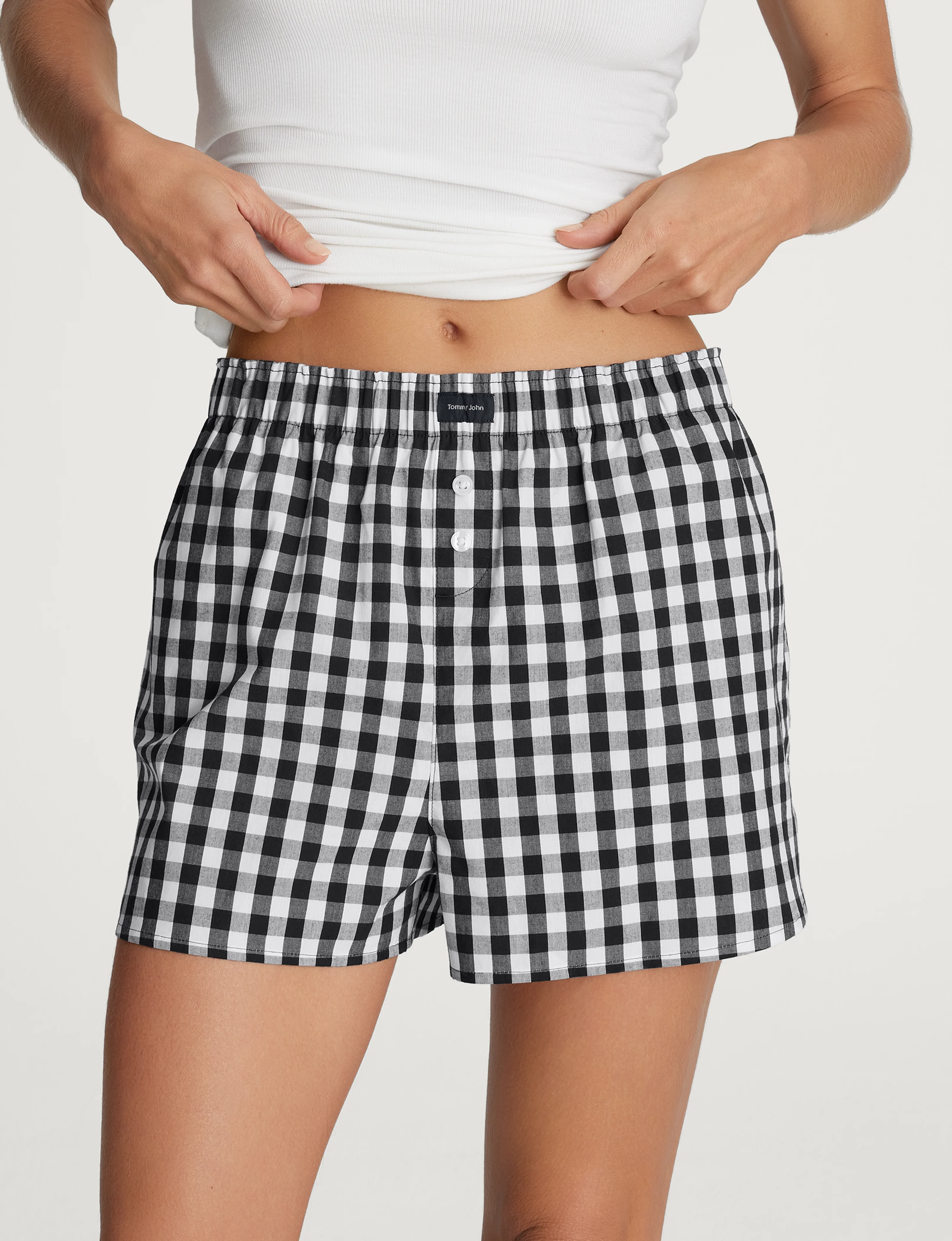 Women's Woven Boxer & Micro Rib Tee - Image 14