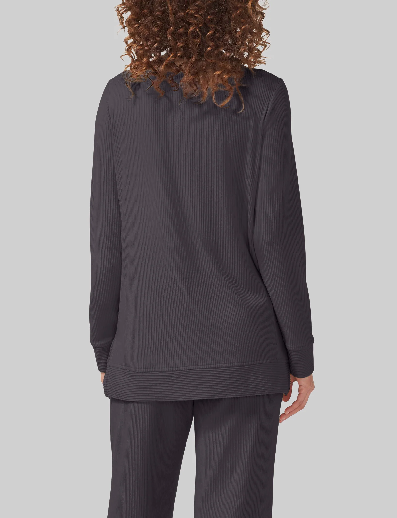 Women's Zen Ribbed Long Sleeve Crew Neck - Image 2